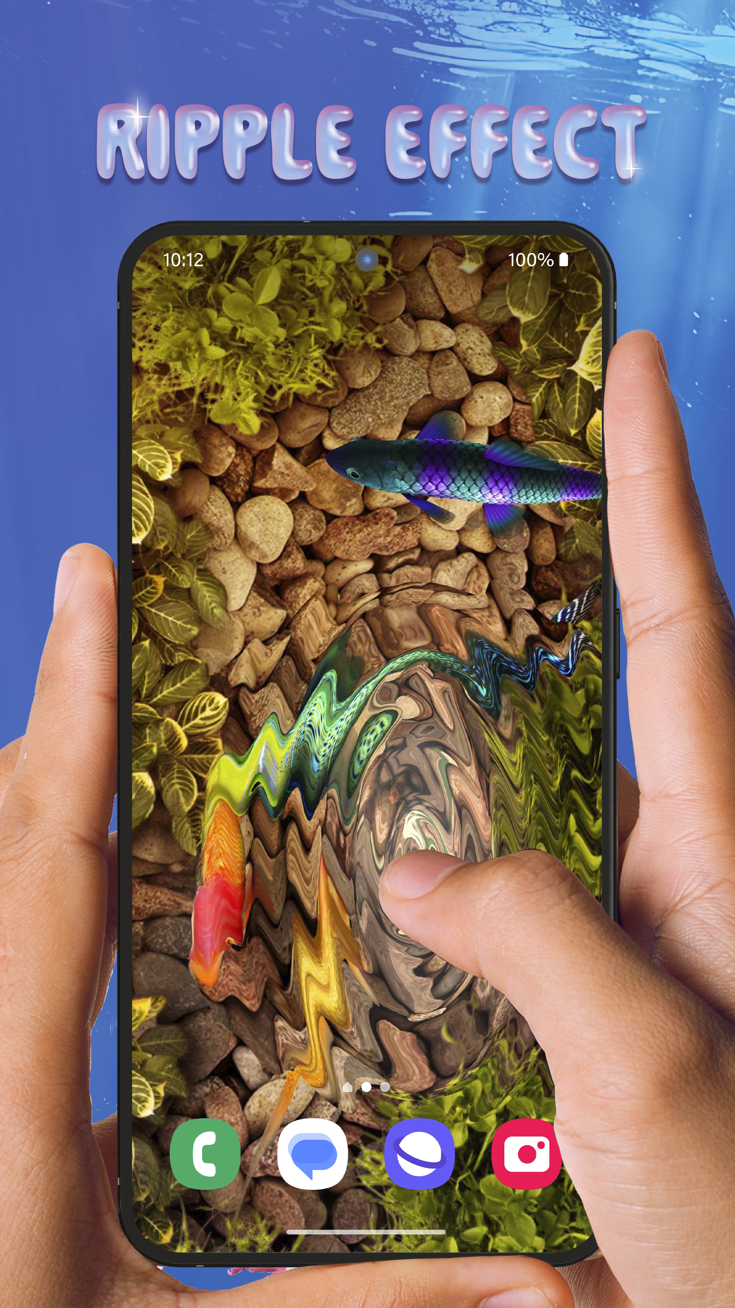 اسکرین شات 2 برنامه 3D Fish Tank Live Wallpaper
