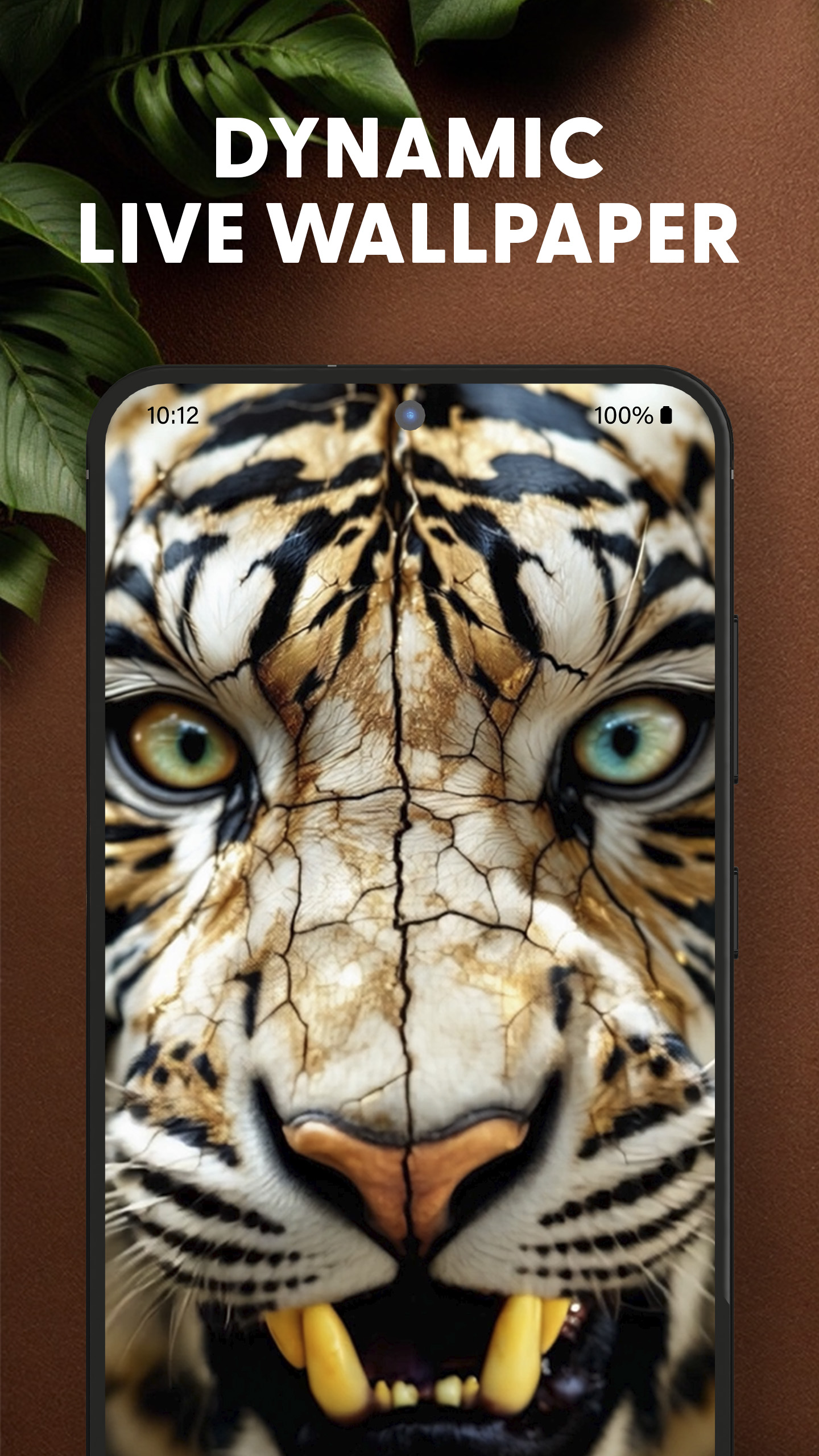 اسکرین شات 1 برنامه Tiger Live Wallpaper 4K