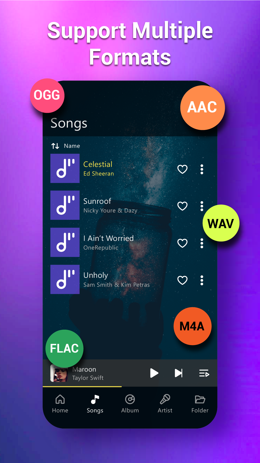 اسکرین شات 5 برنامه S Music Player - MP3 Player