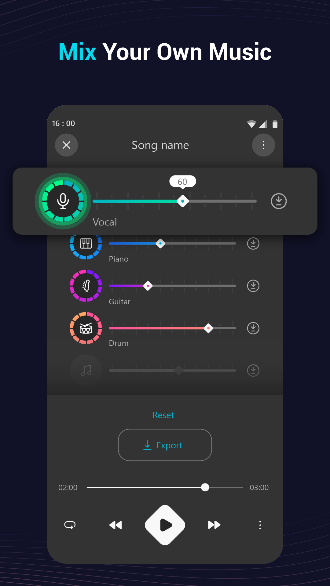 اسکرین شات 1 برنامه Vocal Remover & Karaoke Maker