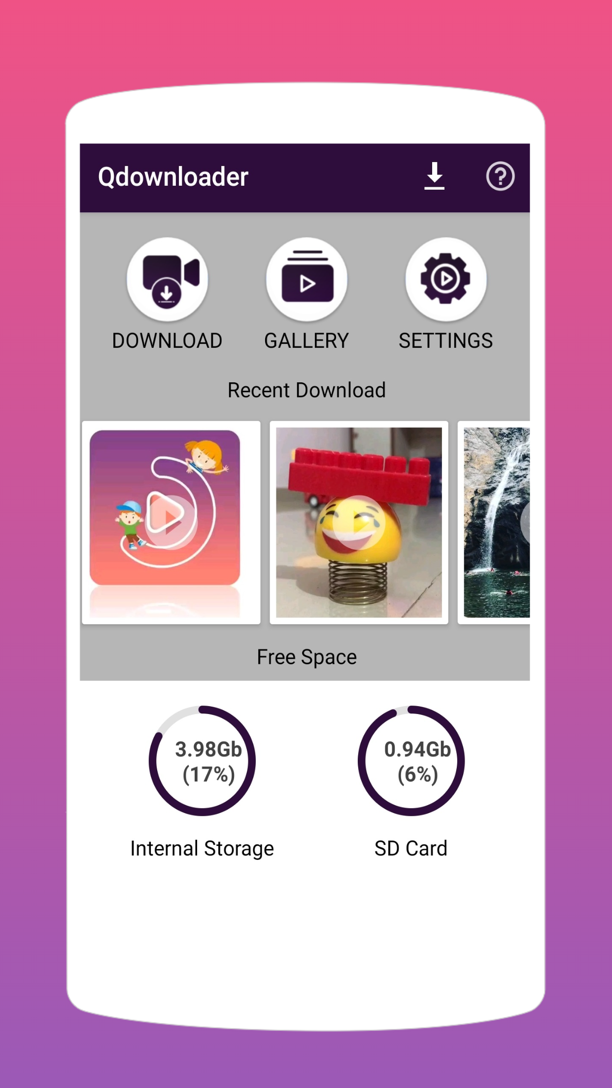 اسکرین شات 4 برنامه qdownloader & Saver
