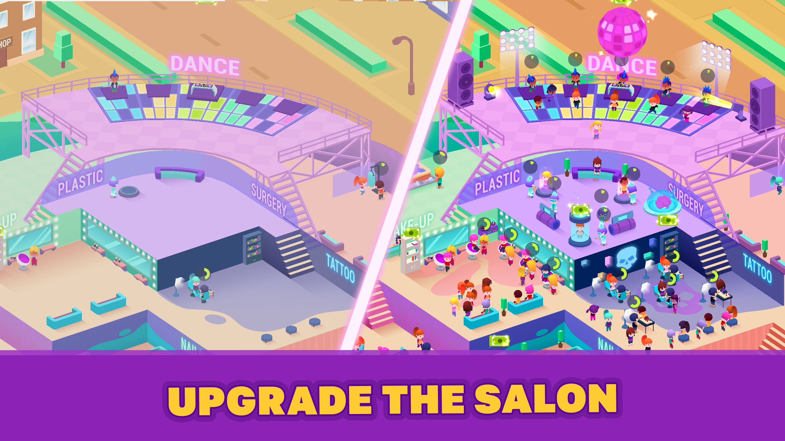 اسکرین شات 4 بازی Idle Beauty Salon Tycoon