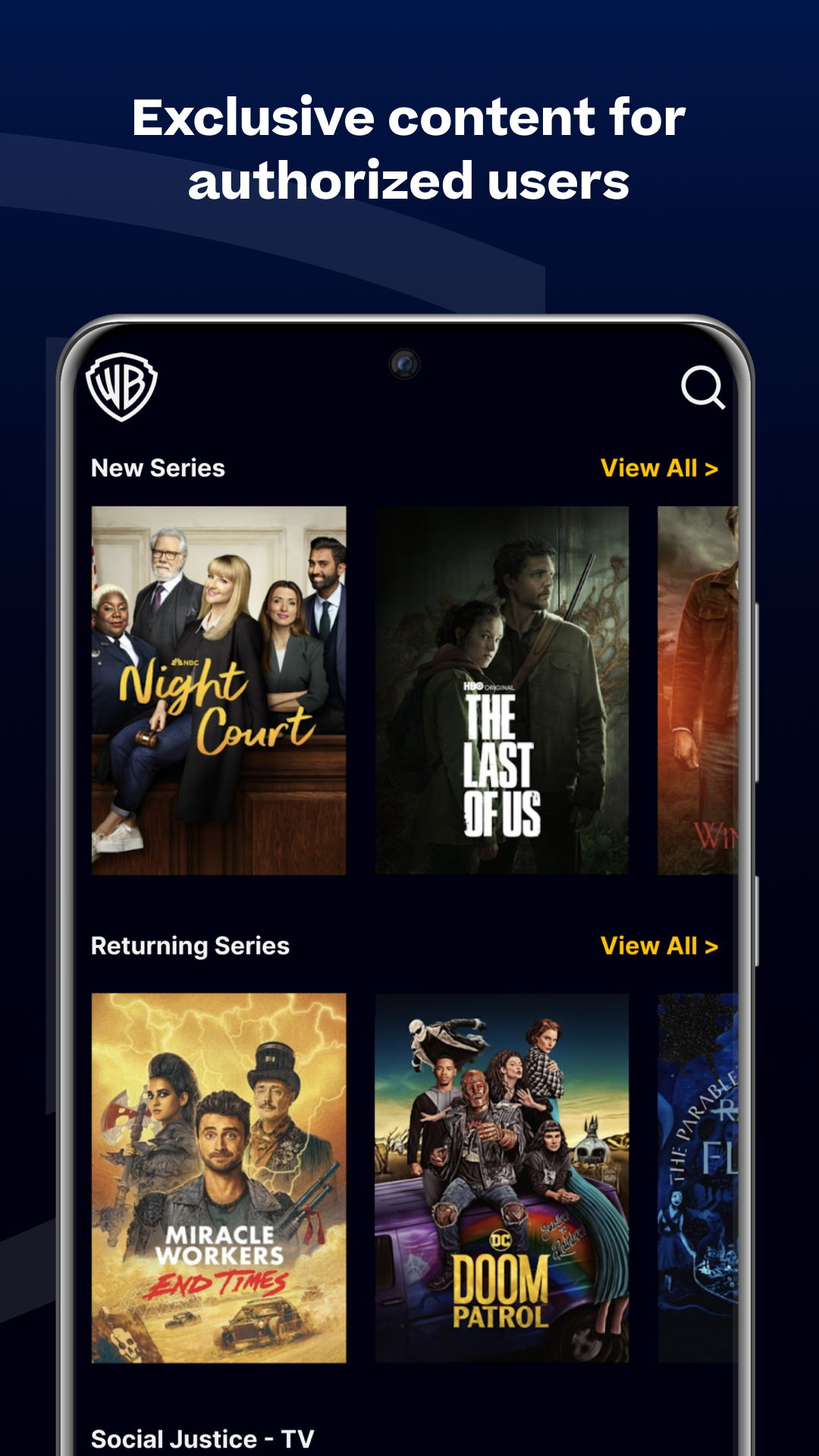 اسکرین شات 1 برنامه WBD Screeners