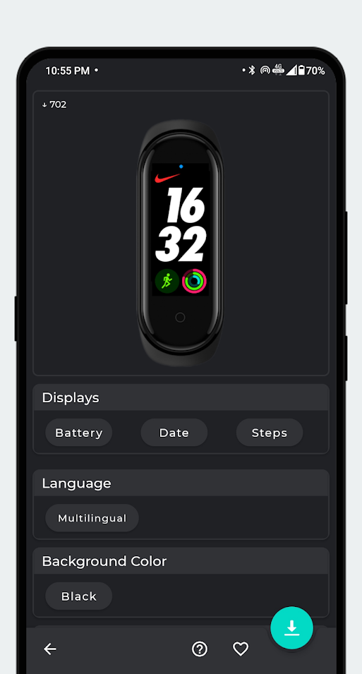 اسکرین شات 2 برنامه Mi Band 5 Watch Faces