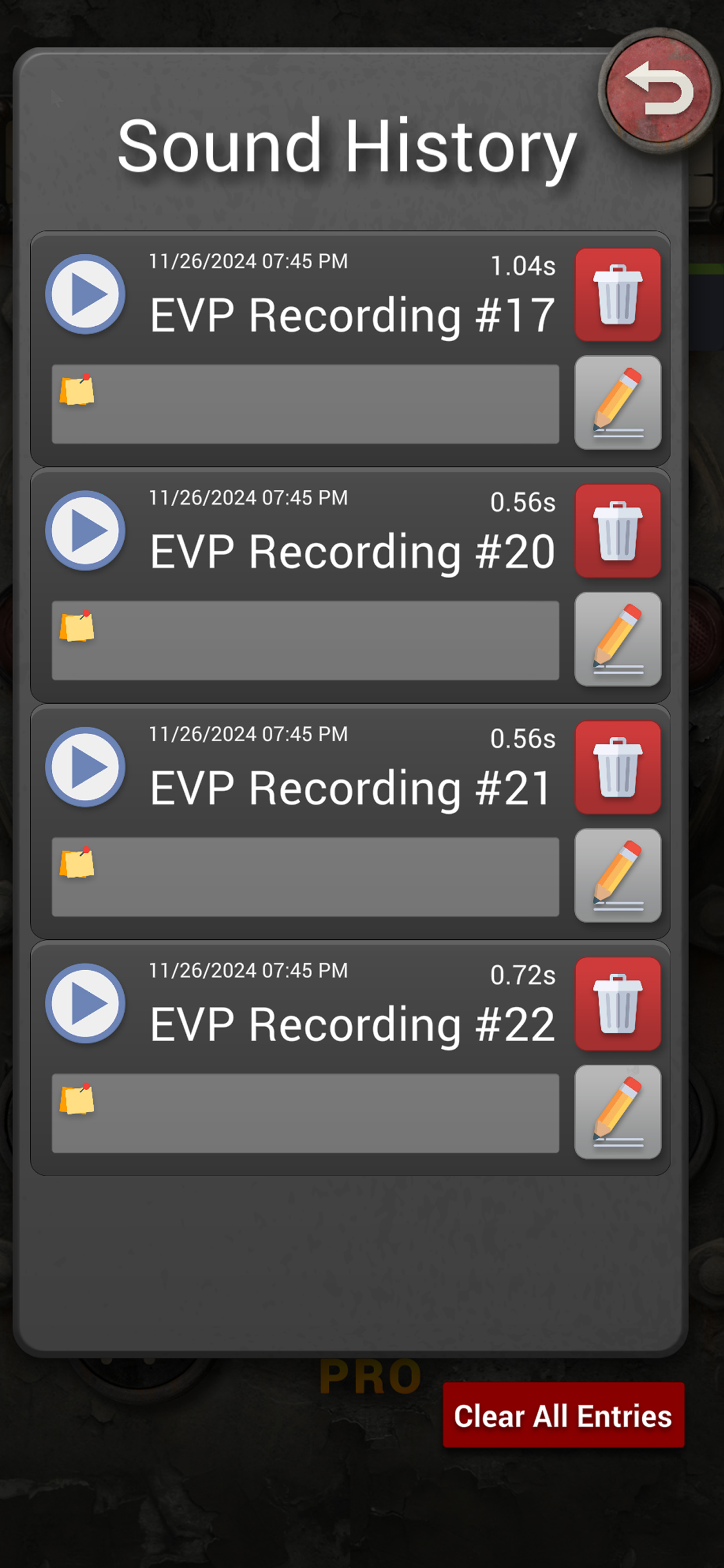 اسکرین شات 2 برنامه Ghost Voice Box: EVP Detector