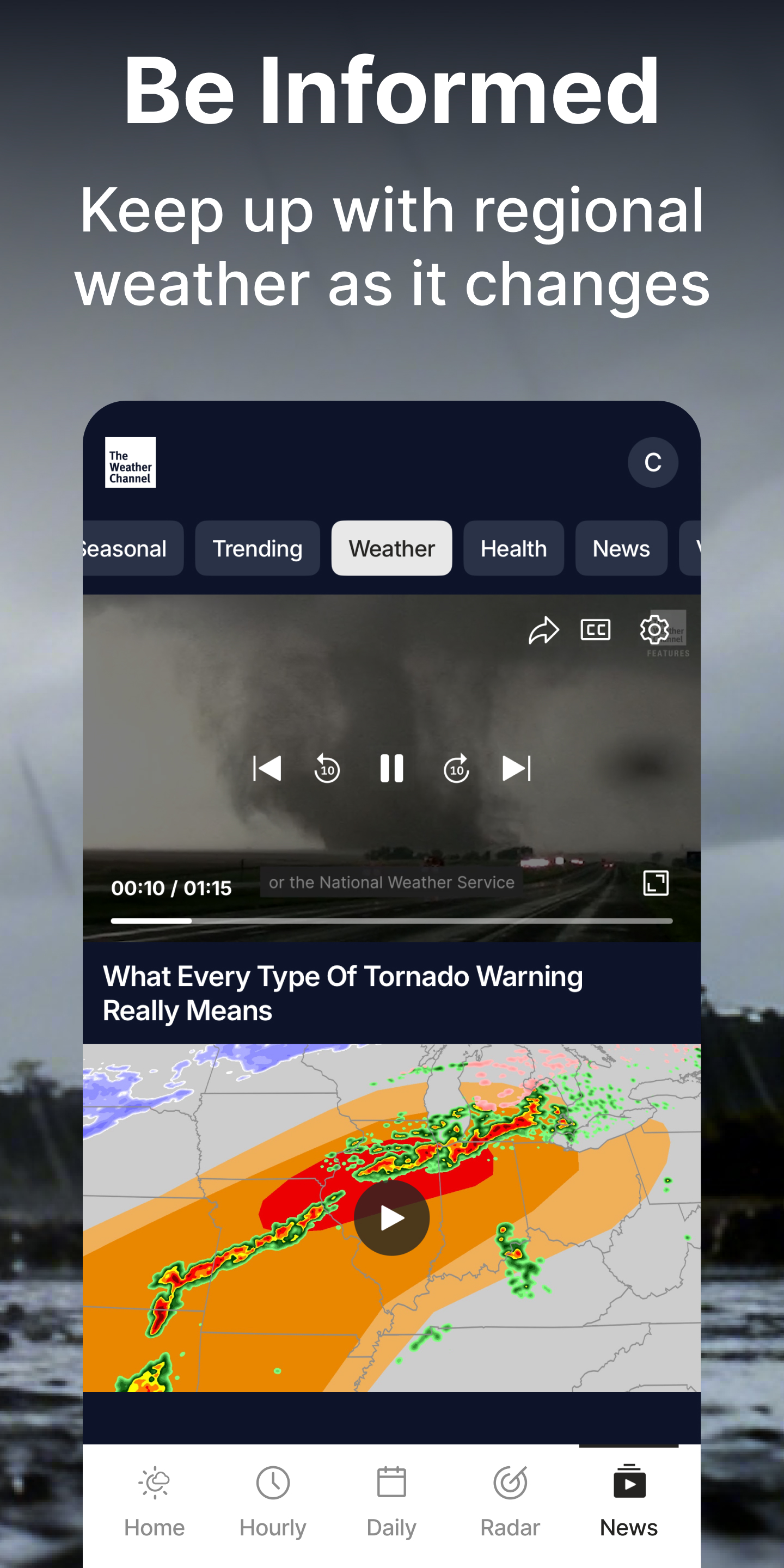 اسکرین شات 6 برنامه The Weather Channel - Radar