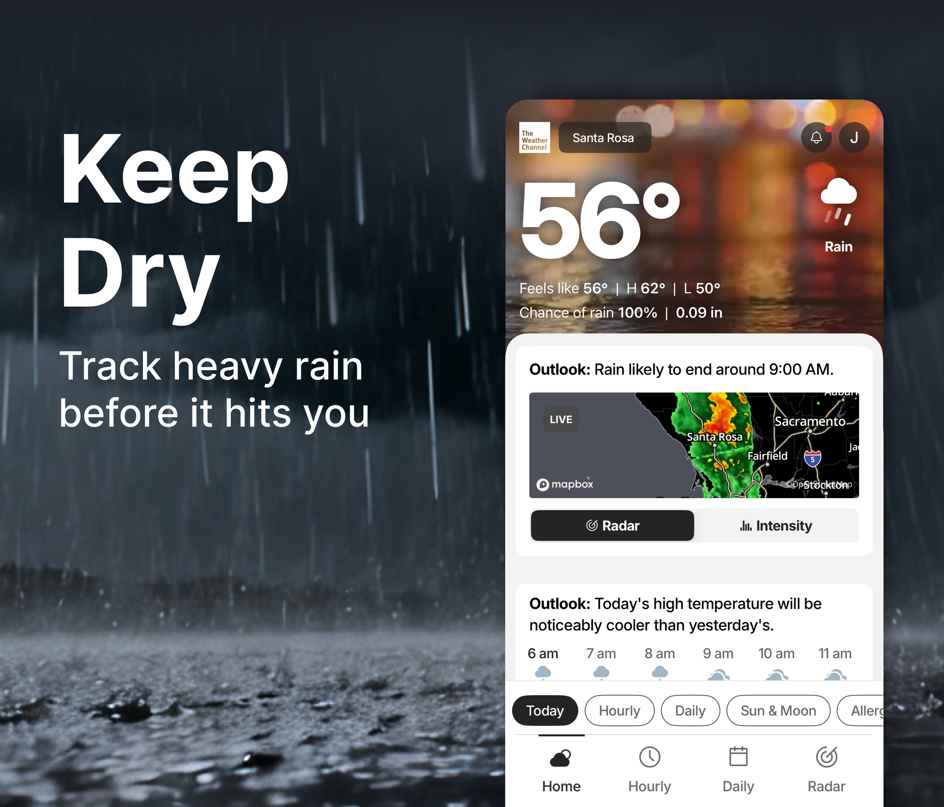 اسکرین شات 1 برنامه The Weather Channel - Radar
