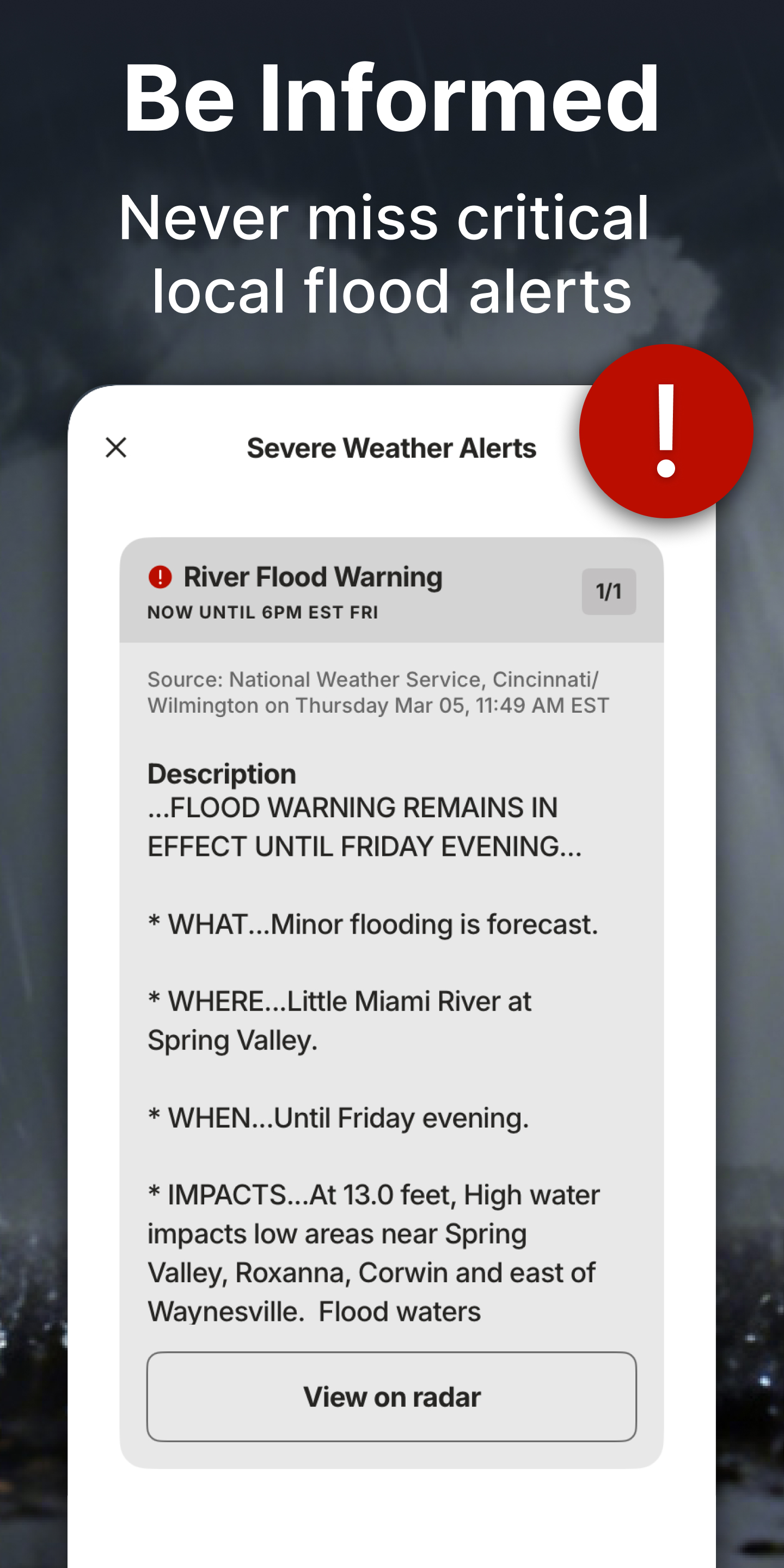 اسکرین شات 3 برنامه The Weather Channel - Radar