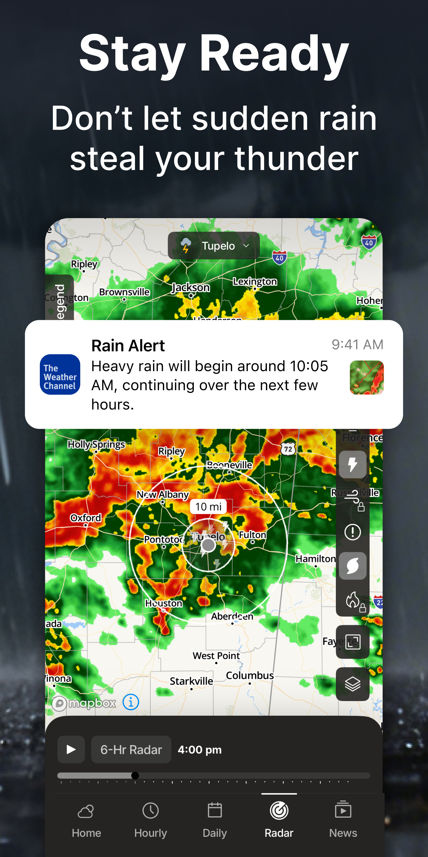 اسکرین شات 2 برنامه The Weather Channel - Radar
