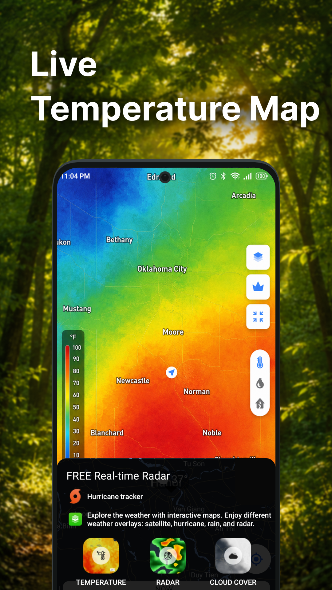 اسکرین شات 6 برنامه Weather Radar & Weather Live