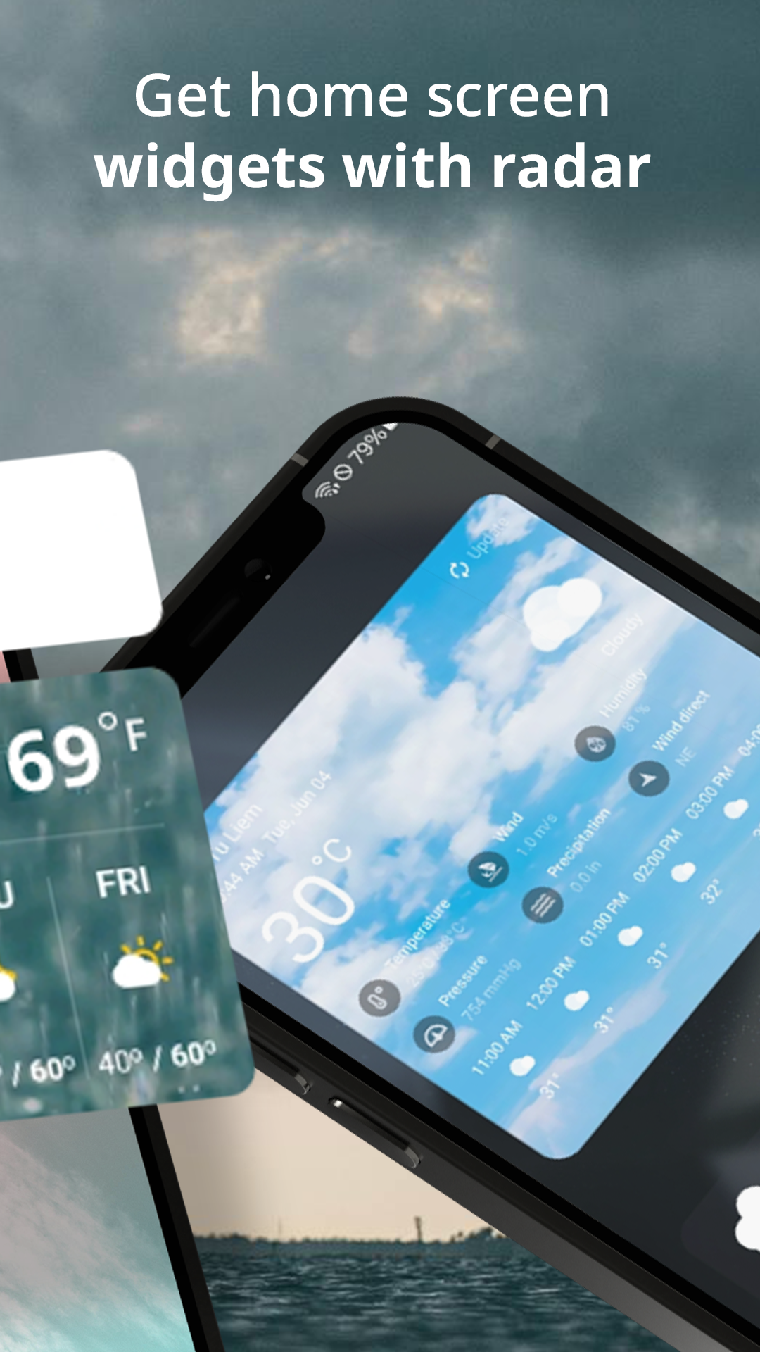 اسکرین شات 5 برنامه Weather Radar & Weather Live