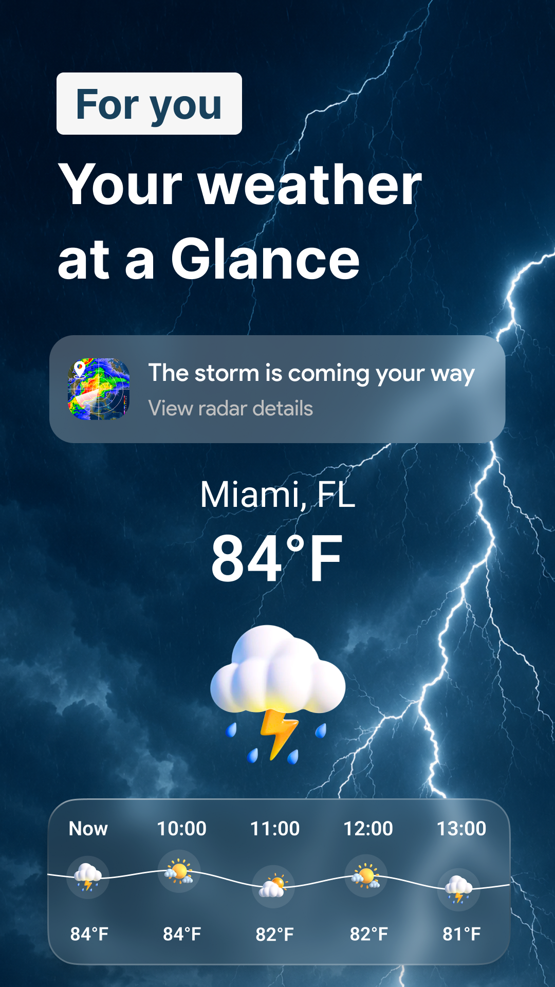 اسکرین شات 1 برنامه Weather Radar & Weather Live