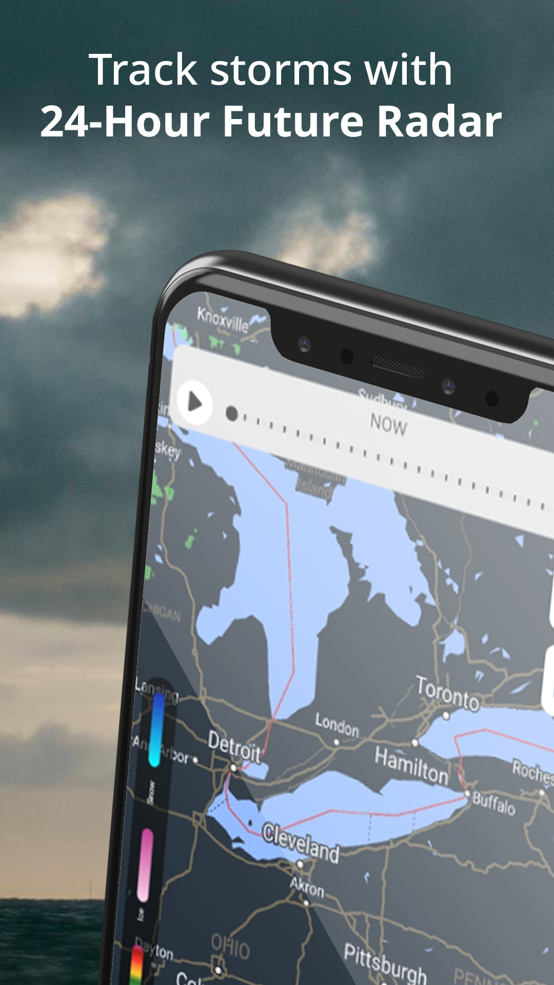 اسکرین شات 1 برنامه Weather Radar & Weather Live