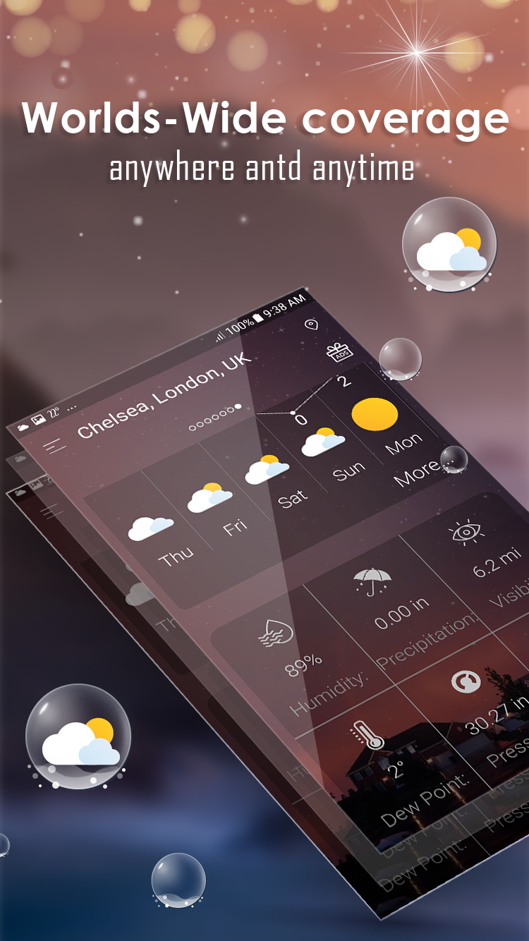 اسکرین شات 5 برنامه Daily weather forecast