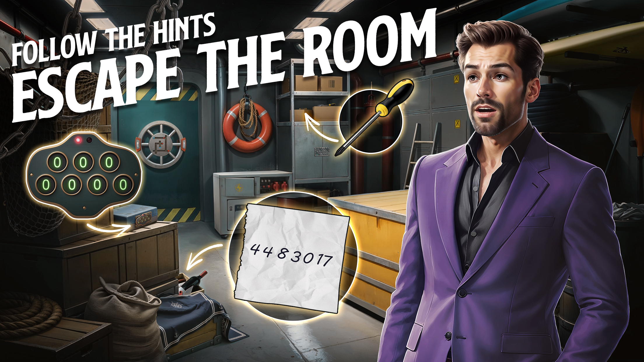 اسکرین شات 5 بازی Rooms & Exits Escape Room Game