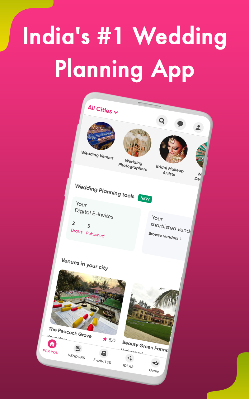 اسکرین شات 1 برنامه WedMeGood - Wedding Planner