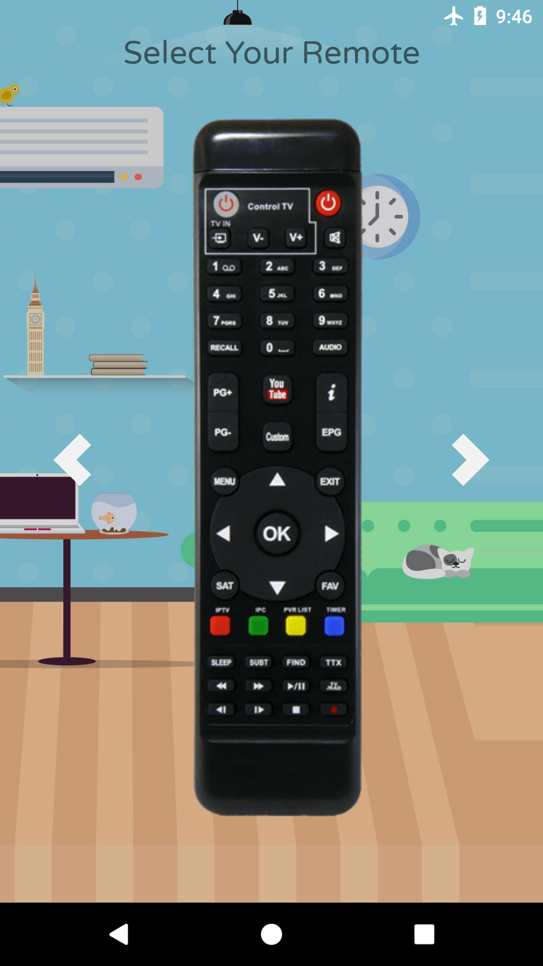 اسکرین شات 4 برنامه Remote Control For Freesat