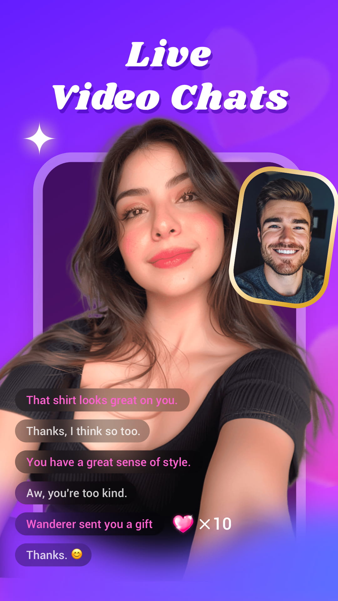 اسکرین شات 1 برنامه Veego - live chat online