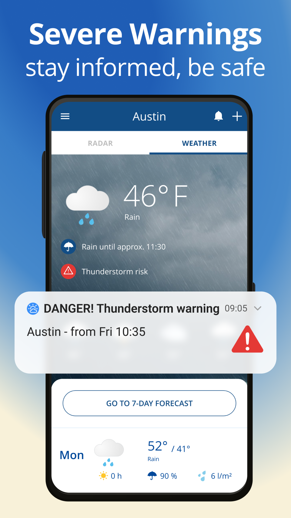 اسکرین شات 2 برنامه weather24: Forecast & Radar