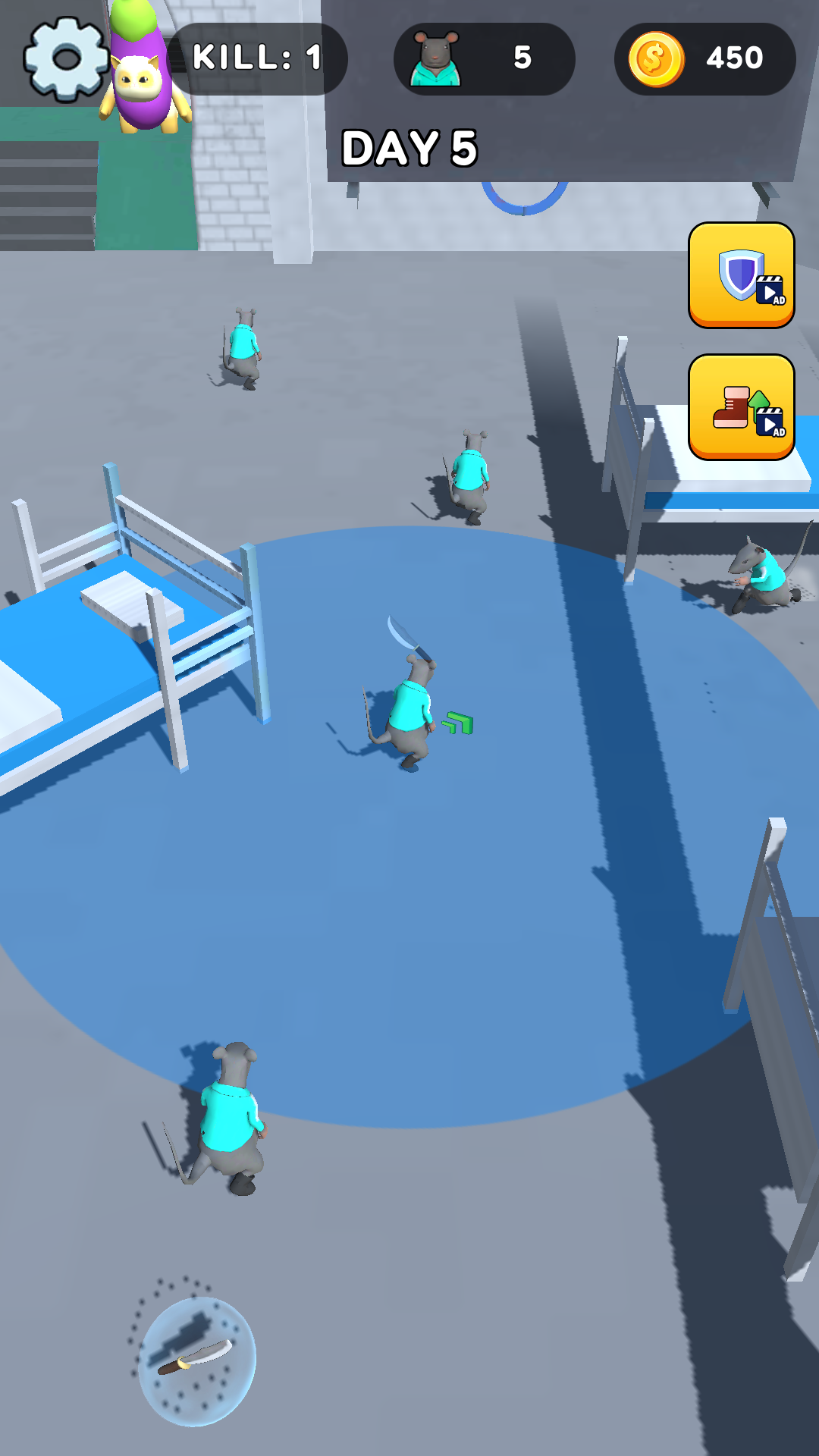 اسکرین شات 5 بازی Rat Dance Survival Master