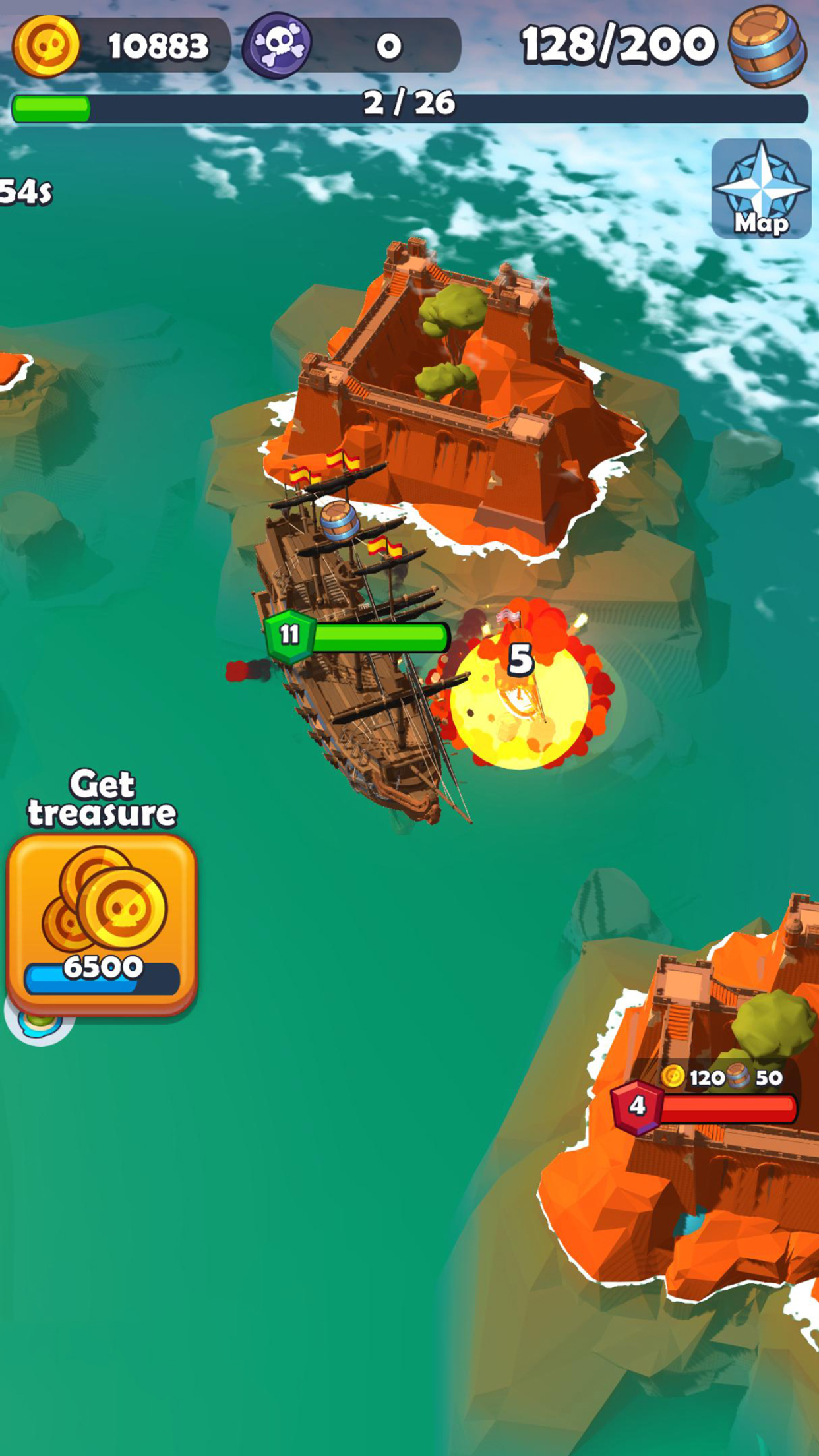اسکرین شات 7 بازی Pirate Raid - Caribbean Battle