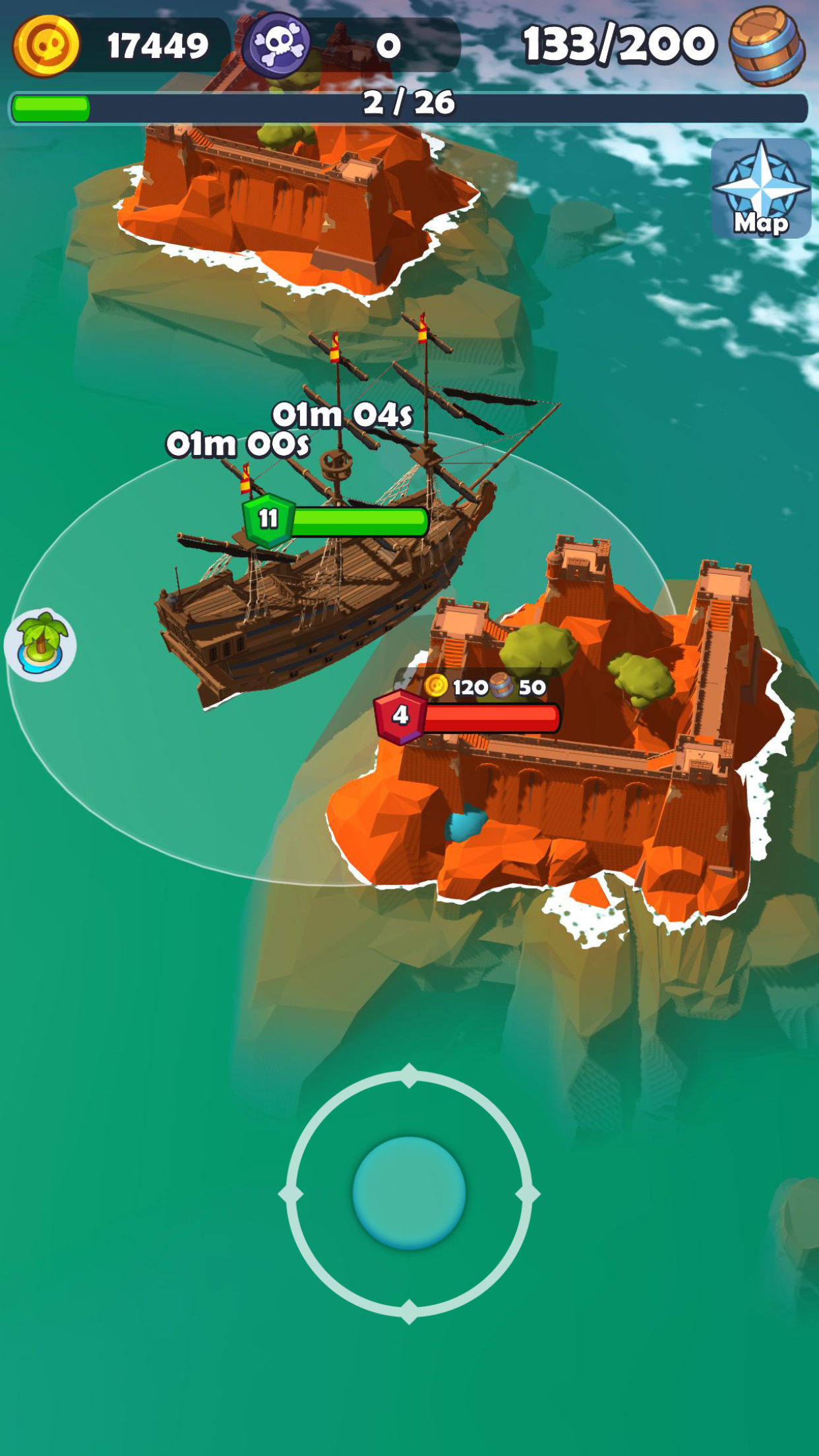 اسکرین شات 4 بازی Pirate Raid - Caribbean Battle