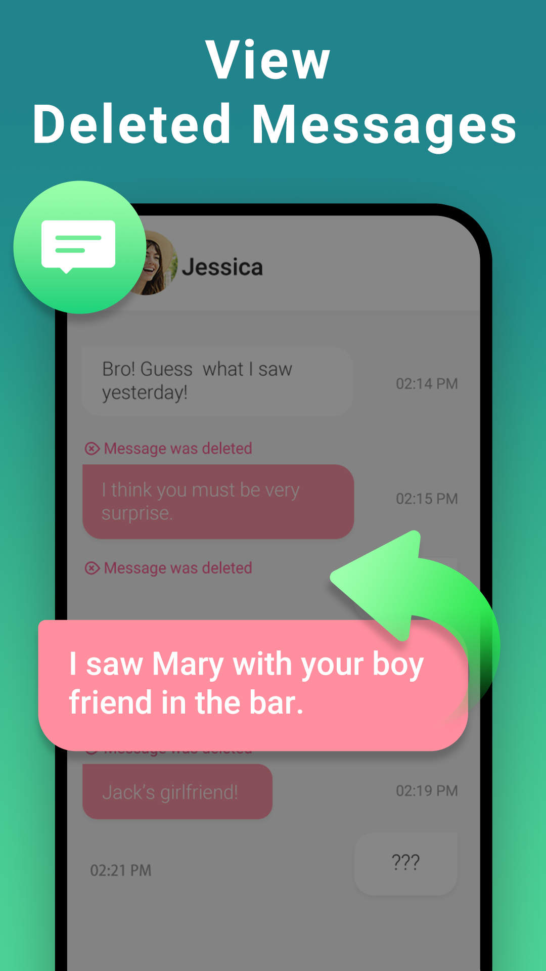 اسکرین شات 4 برنامه Deleted Chat Recovery