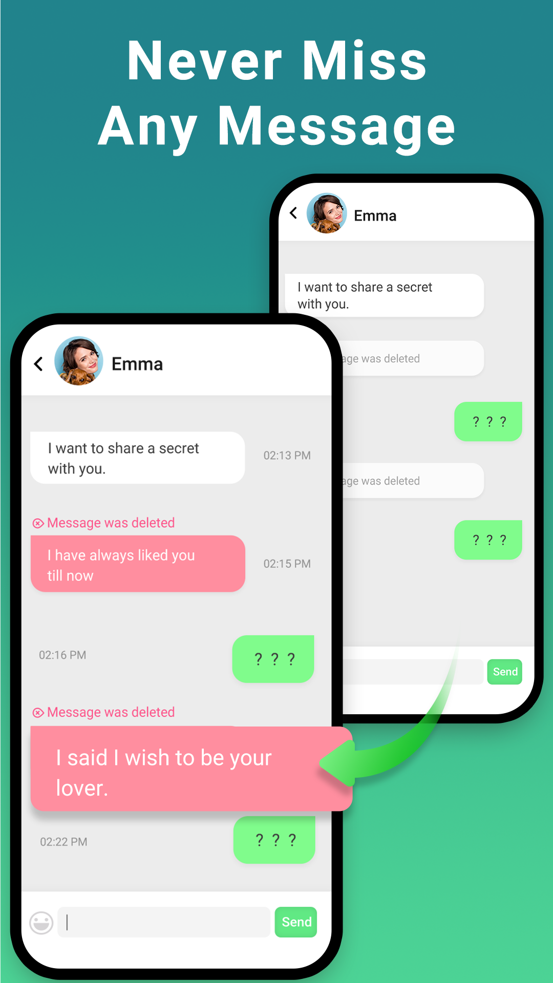 اسکرین شات 5 برنامه Deleted Chat Recovery