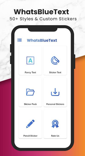 اسکرین شات 2 برنامه Fancy Text + Sticker Maker (WAStickerApps)