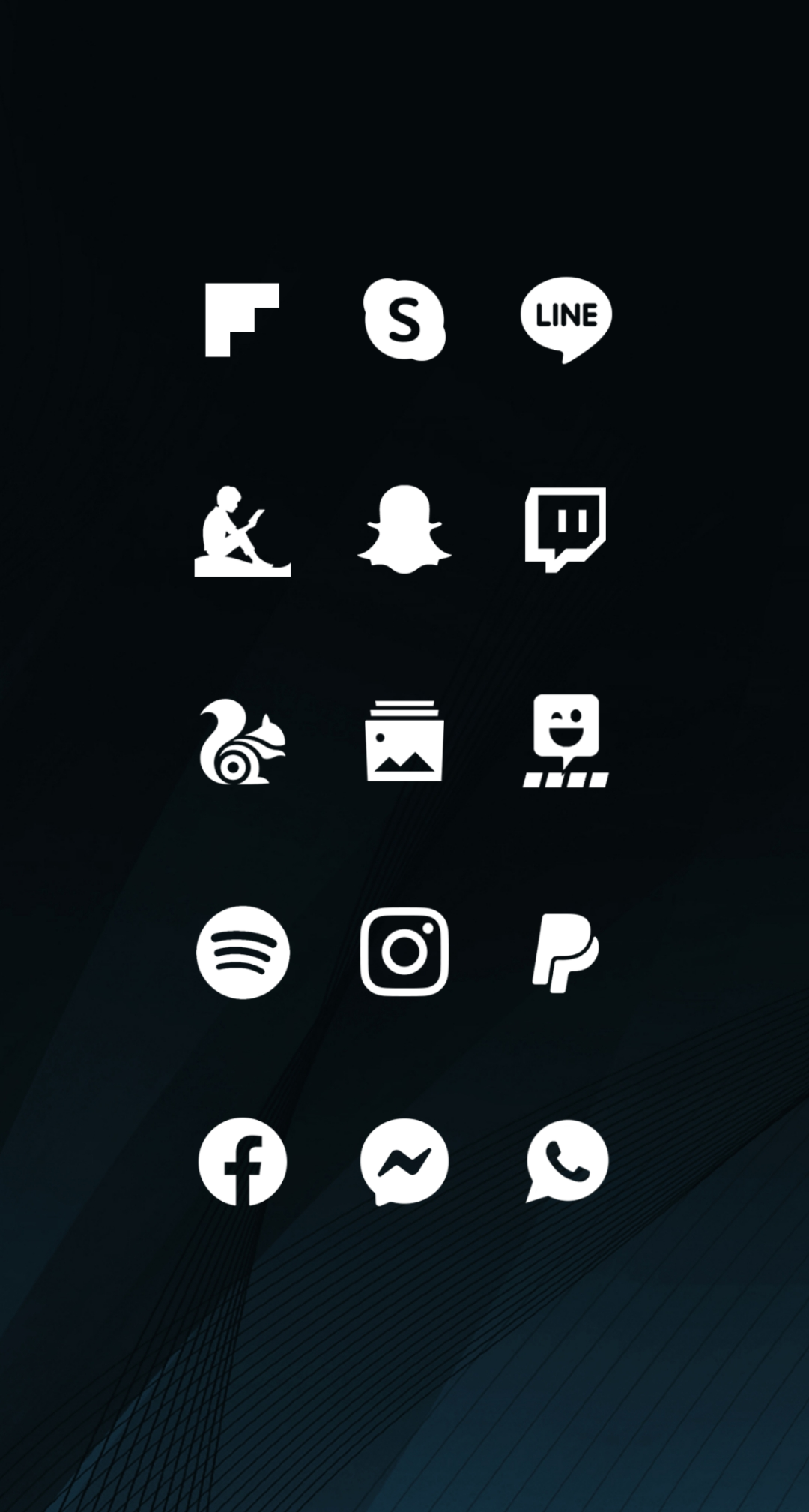 اسکرین شات 1 برنامه Whicons - White Icon Pack