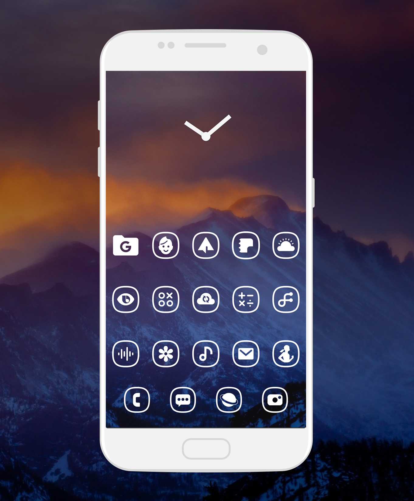 اسکرین شات 5 برنامه Whicons - White Icon Pack