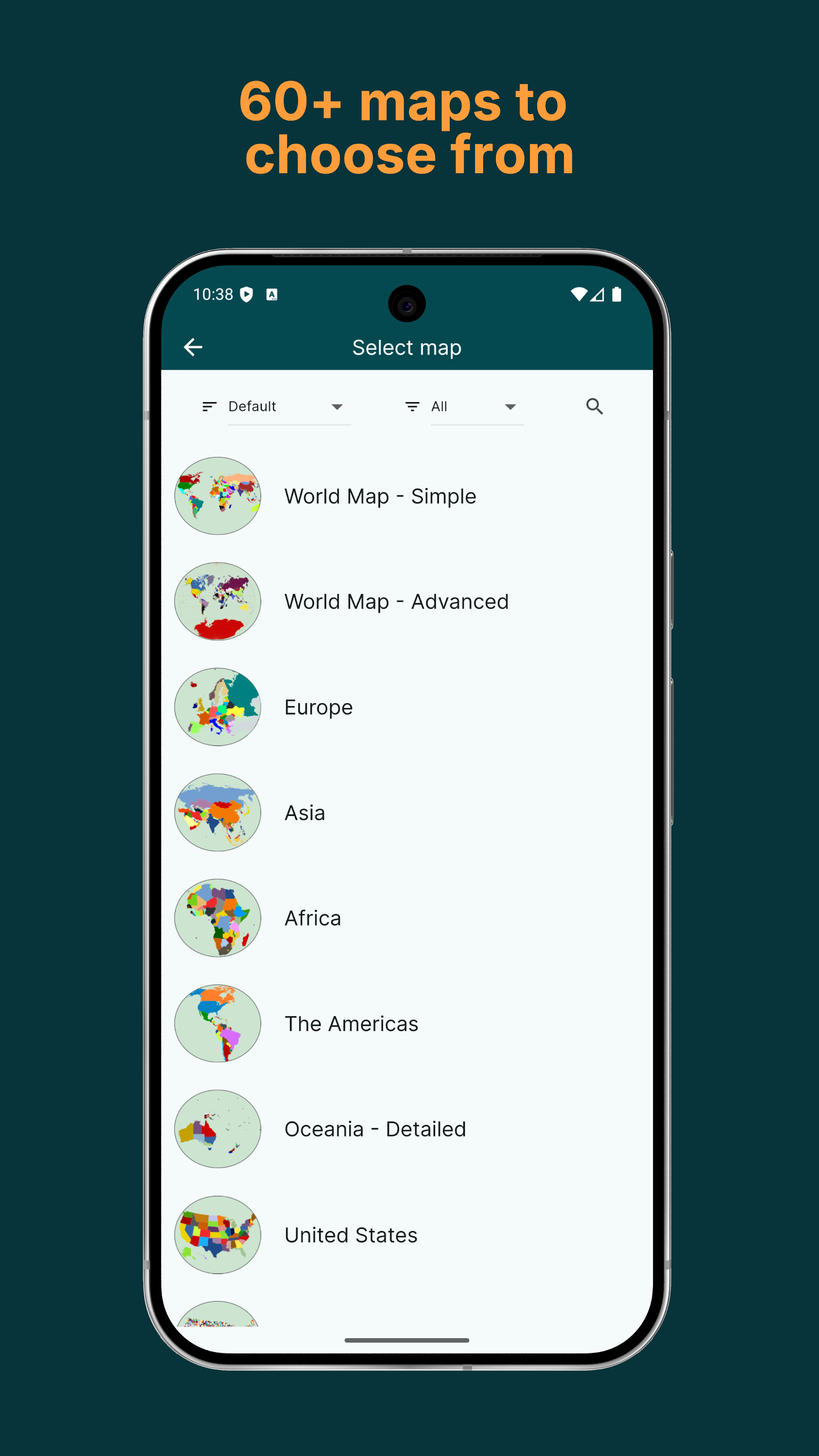 اسکرین شات 2 برنامه MapChart