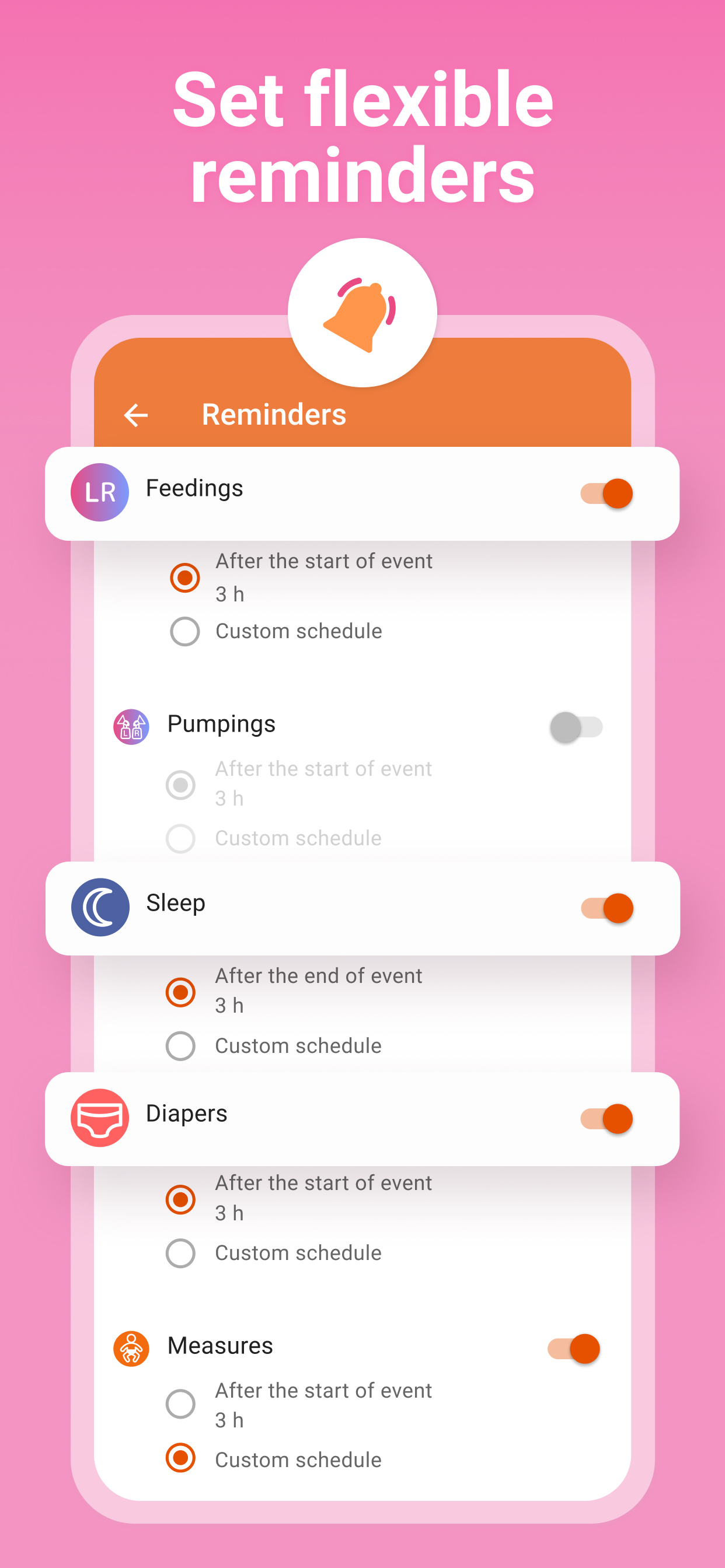 اسکرین شات 6 برنامه Breastfeeding Baby tracker