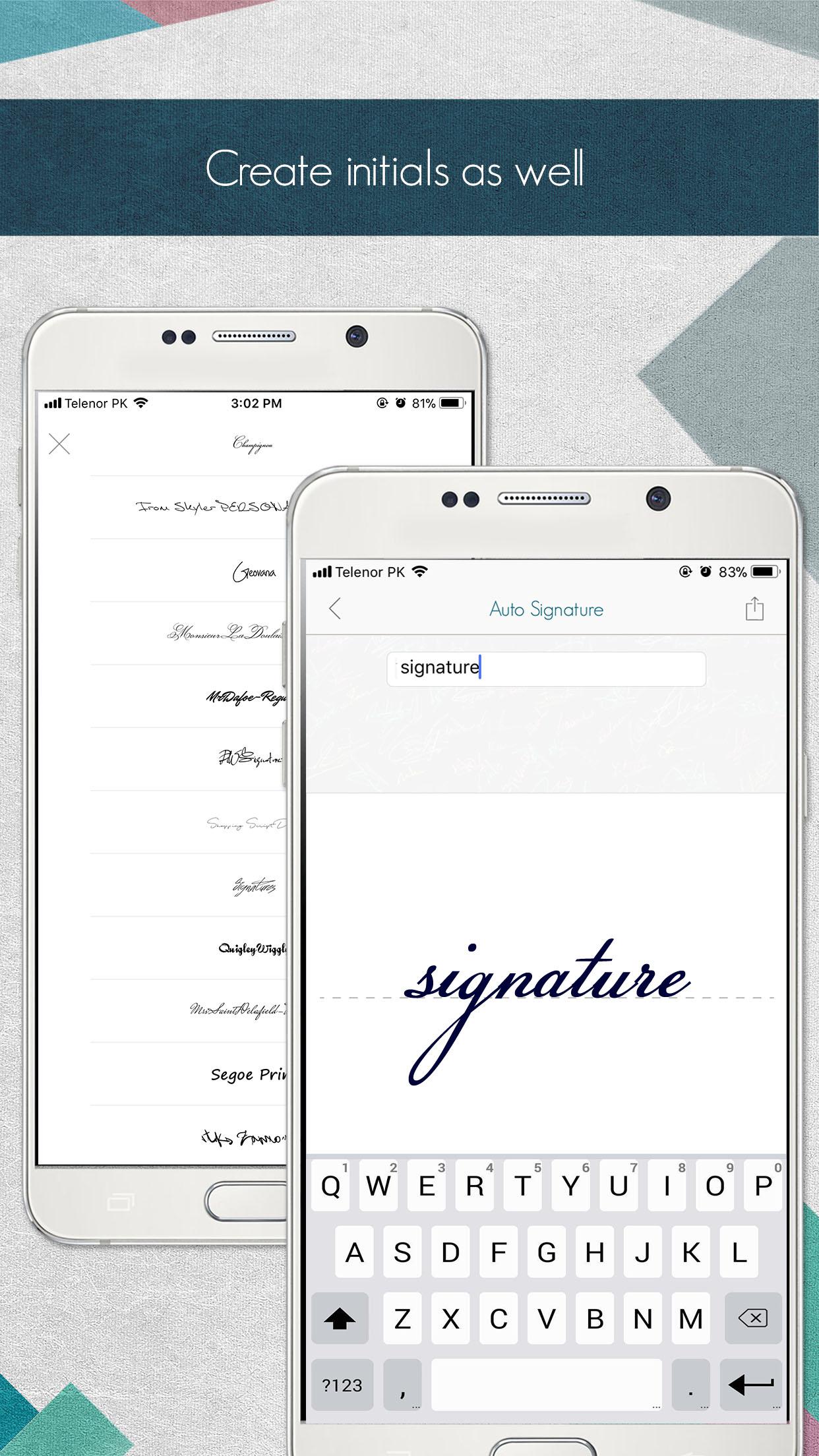 اسکرین شات 4 برنامه Autograph+: Signature Maker