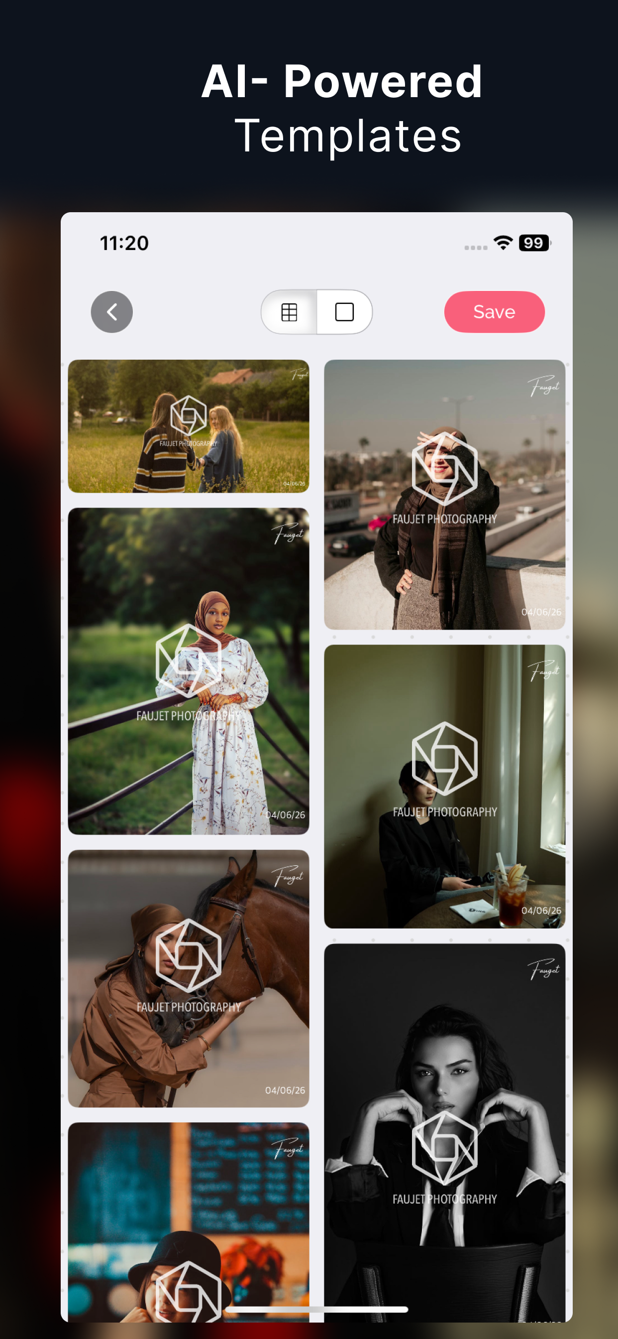 اسکرین شات 2 برنامه eZy Watermark Photos