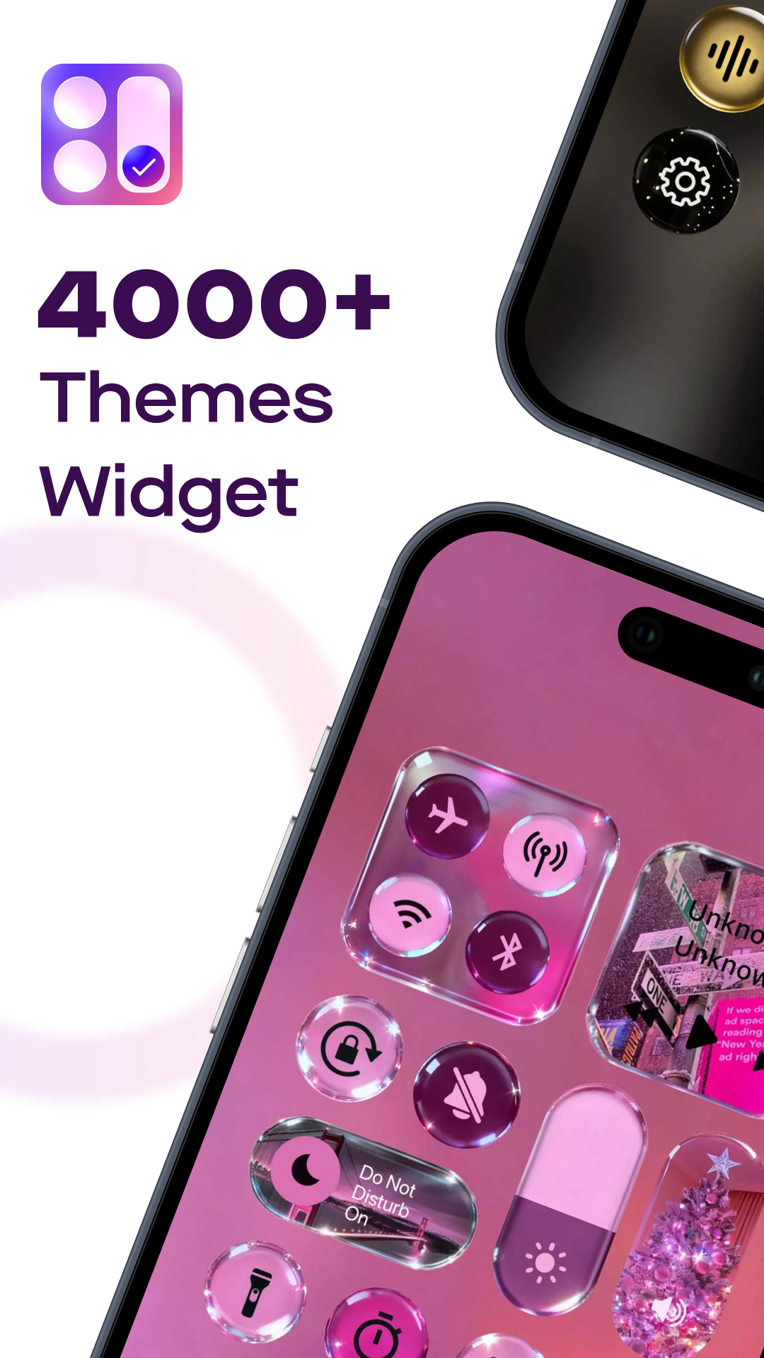 اسکرین شات 1 برنامه Themia: Themed Control Widget