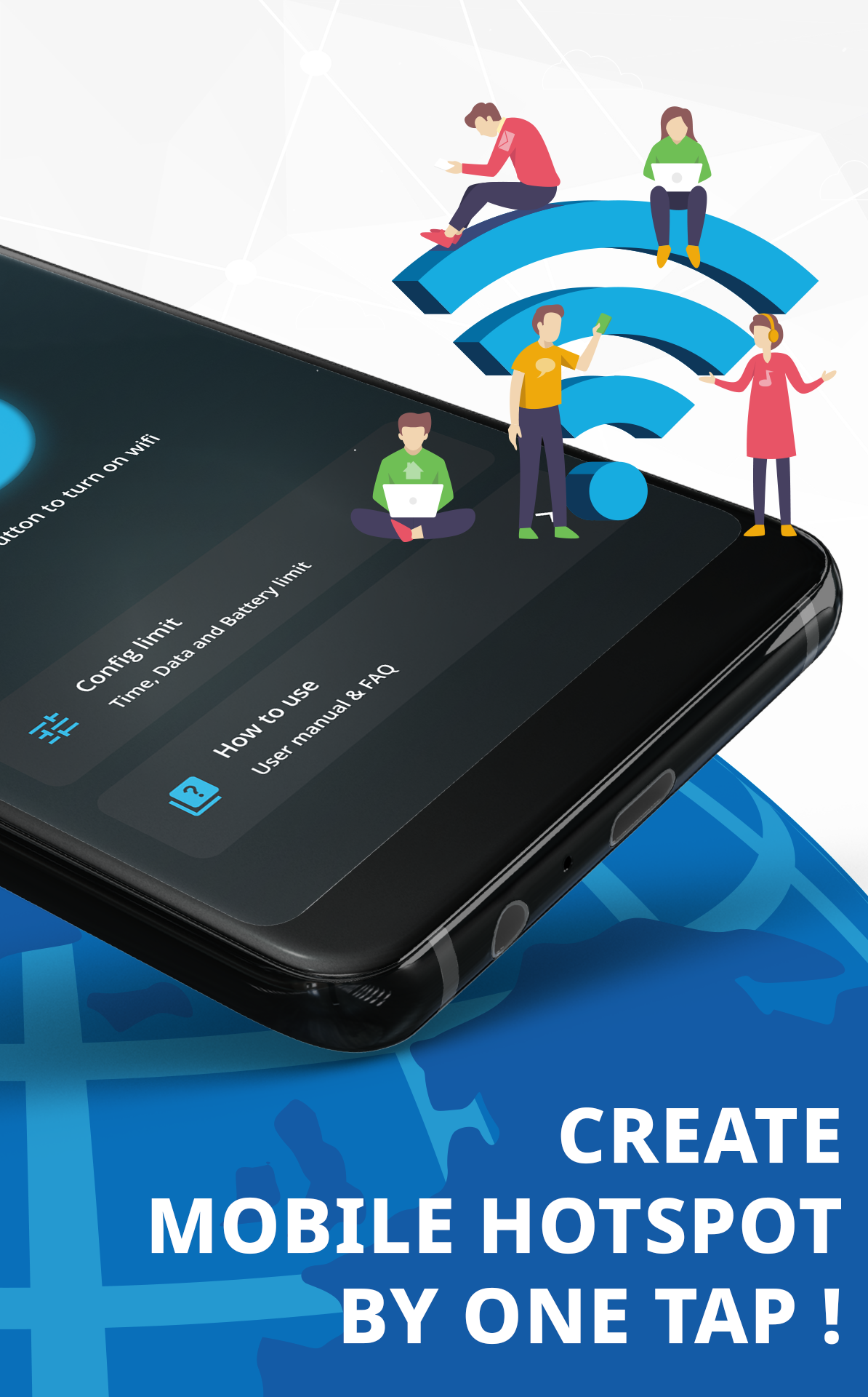 اسکرین شات 2 برنامه WiFi Hotspot, Personal hotspot