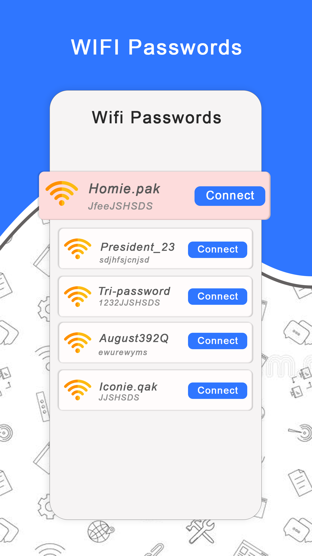 اسکرین شات 3 برنامه WIFI Password Show:Master Key