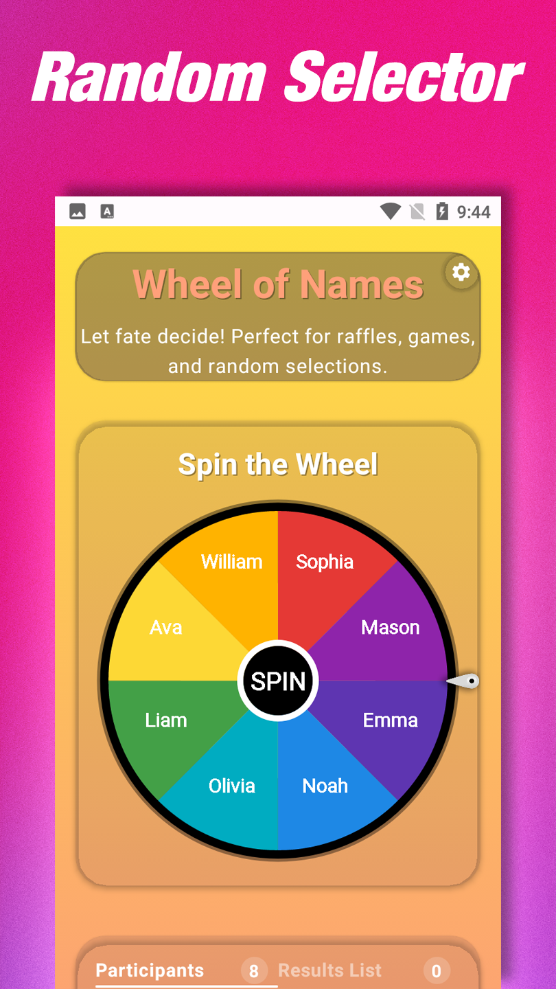 اسکرین شات 1 برنامه Spin the Wheel