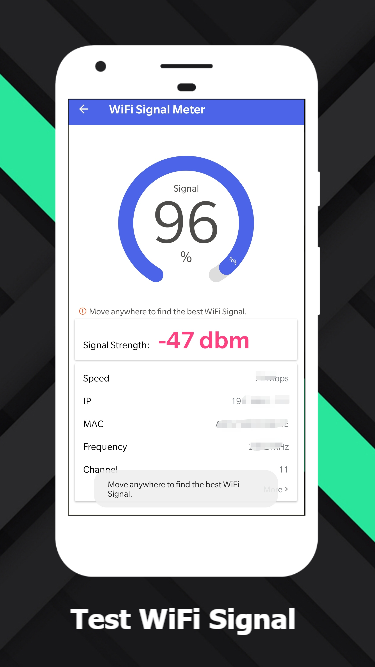 اسکرین شات 2 برنامه WiFi Signal Strength Meter