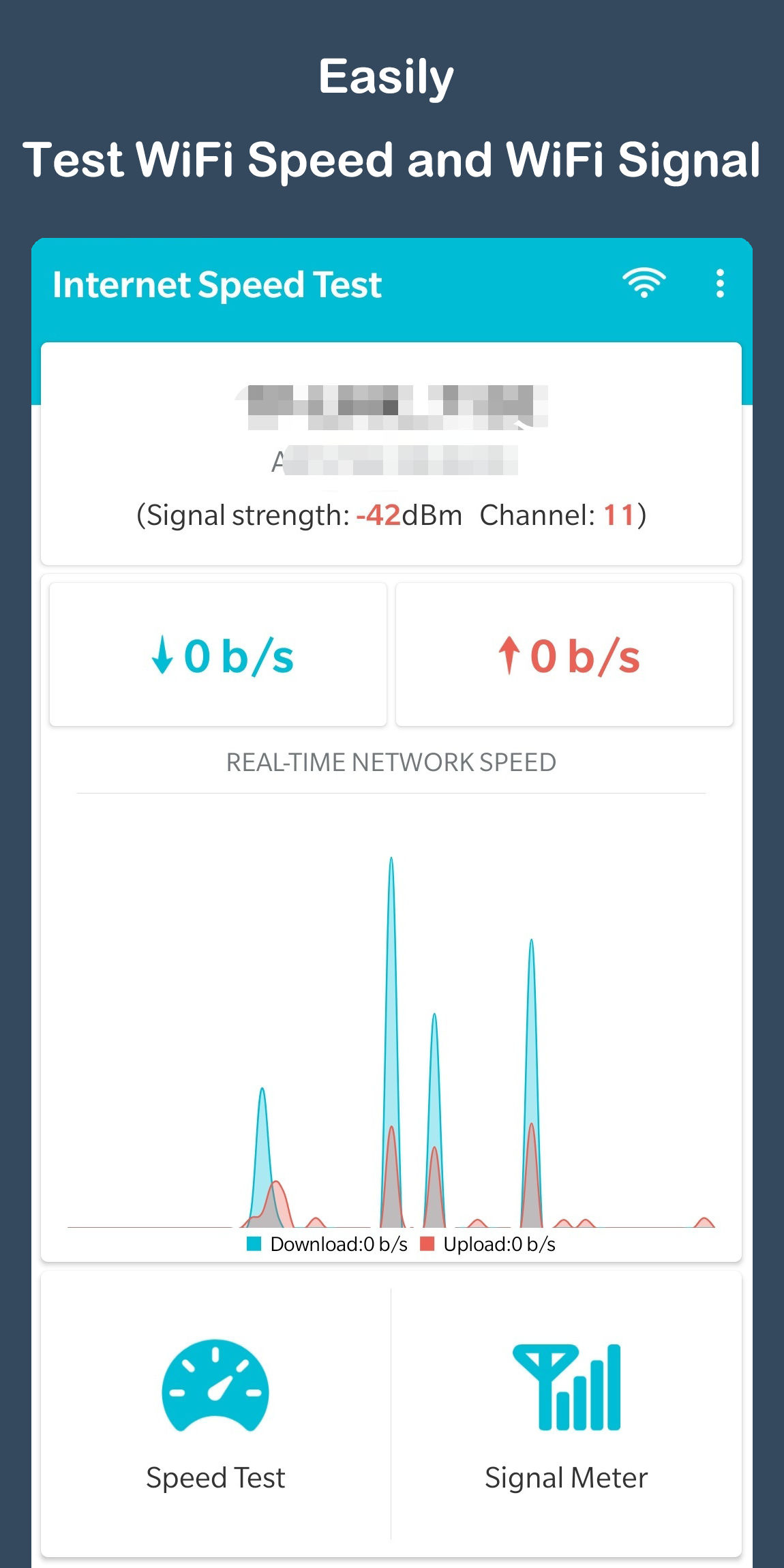 اسکرین شات 1 برنامه WiFi Speed Test - WiFi Meter