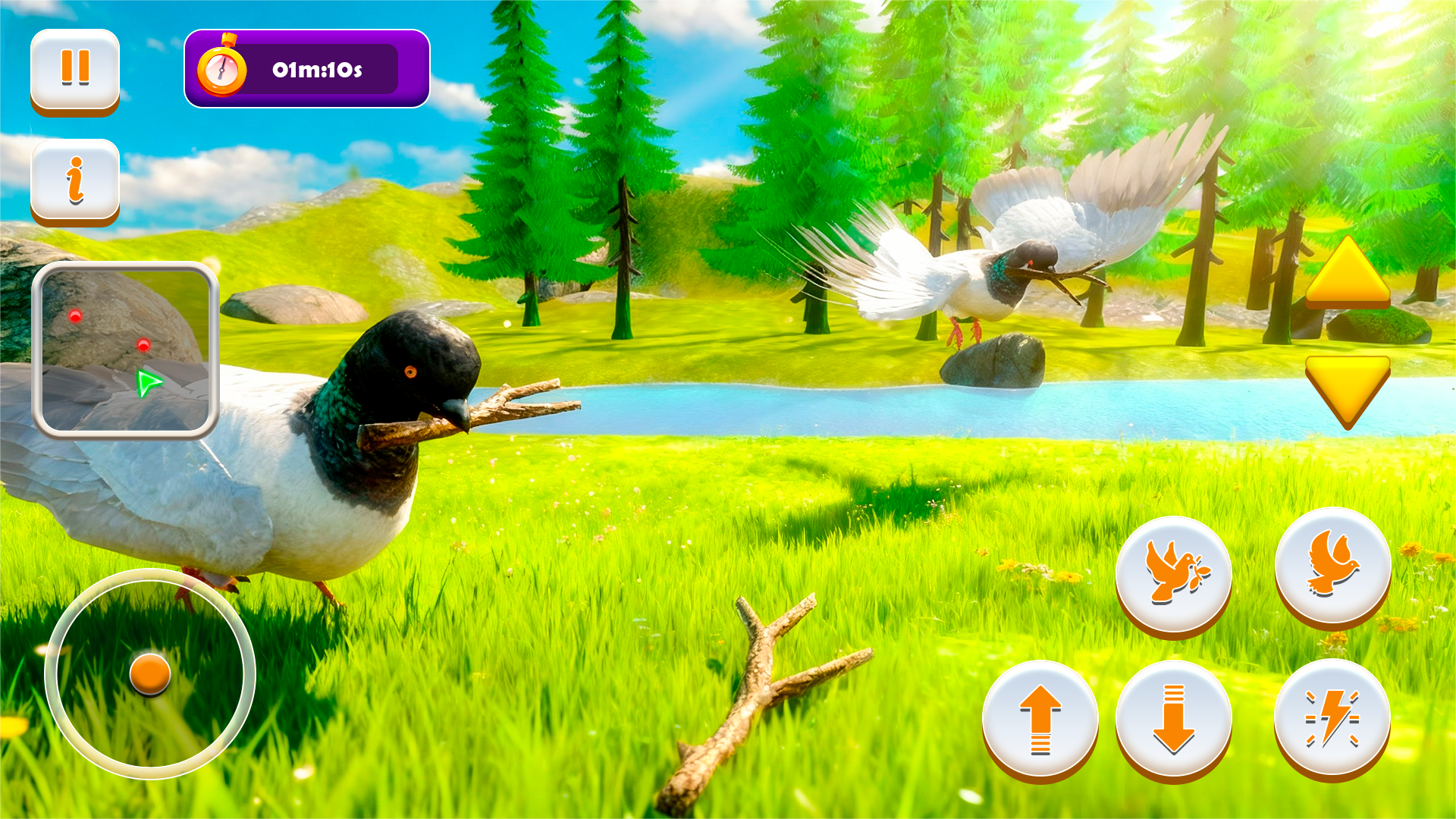 اسکرین شات 3 بازی Pigeon Games - Bird Simulator