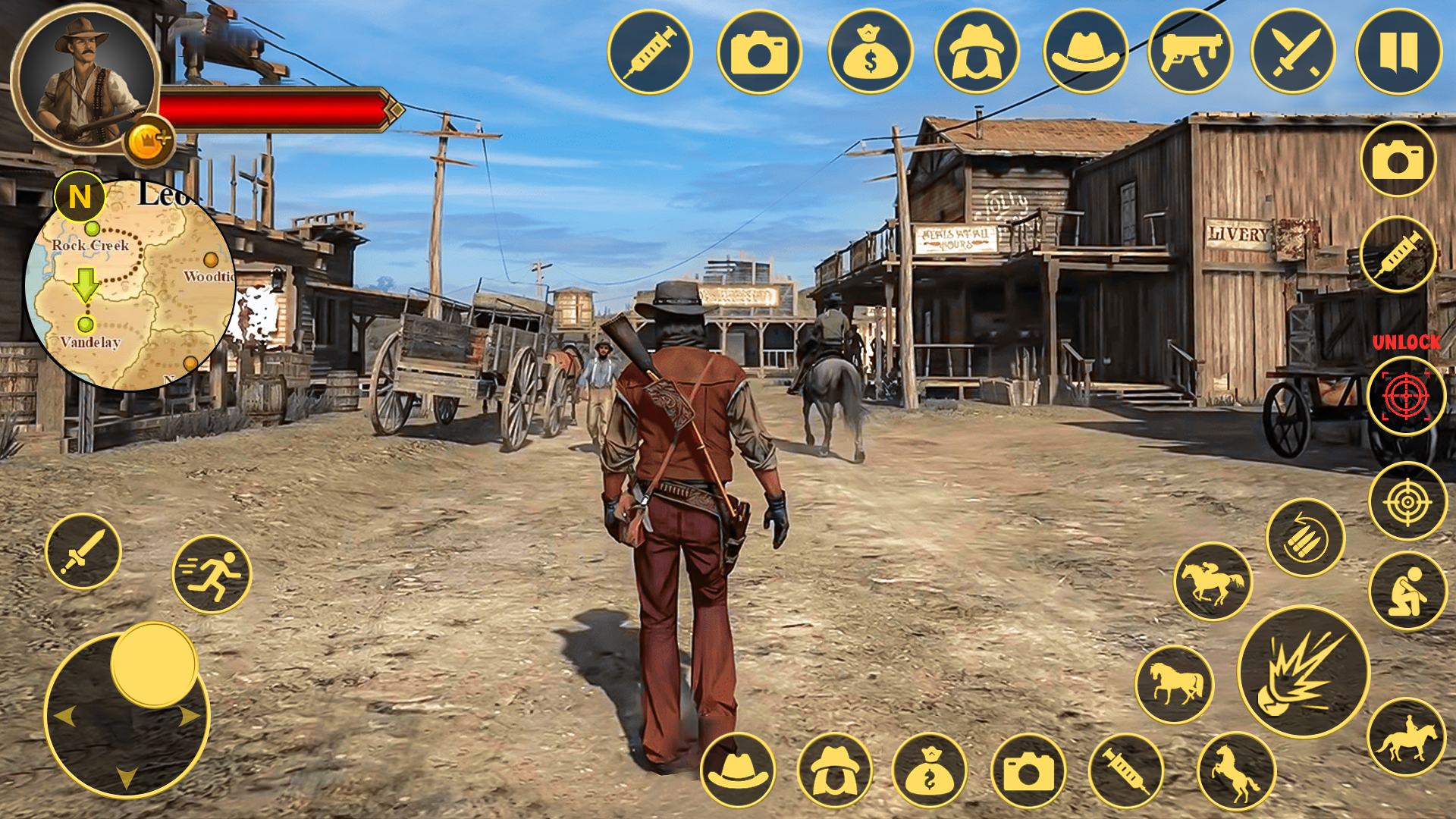 اسکرین شات 2 بازی Wild West Cowboy: Guns Offline