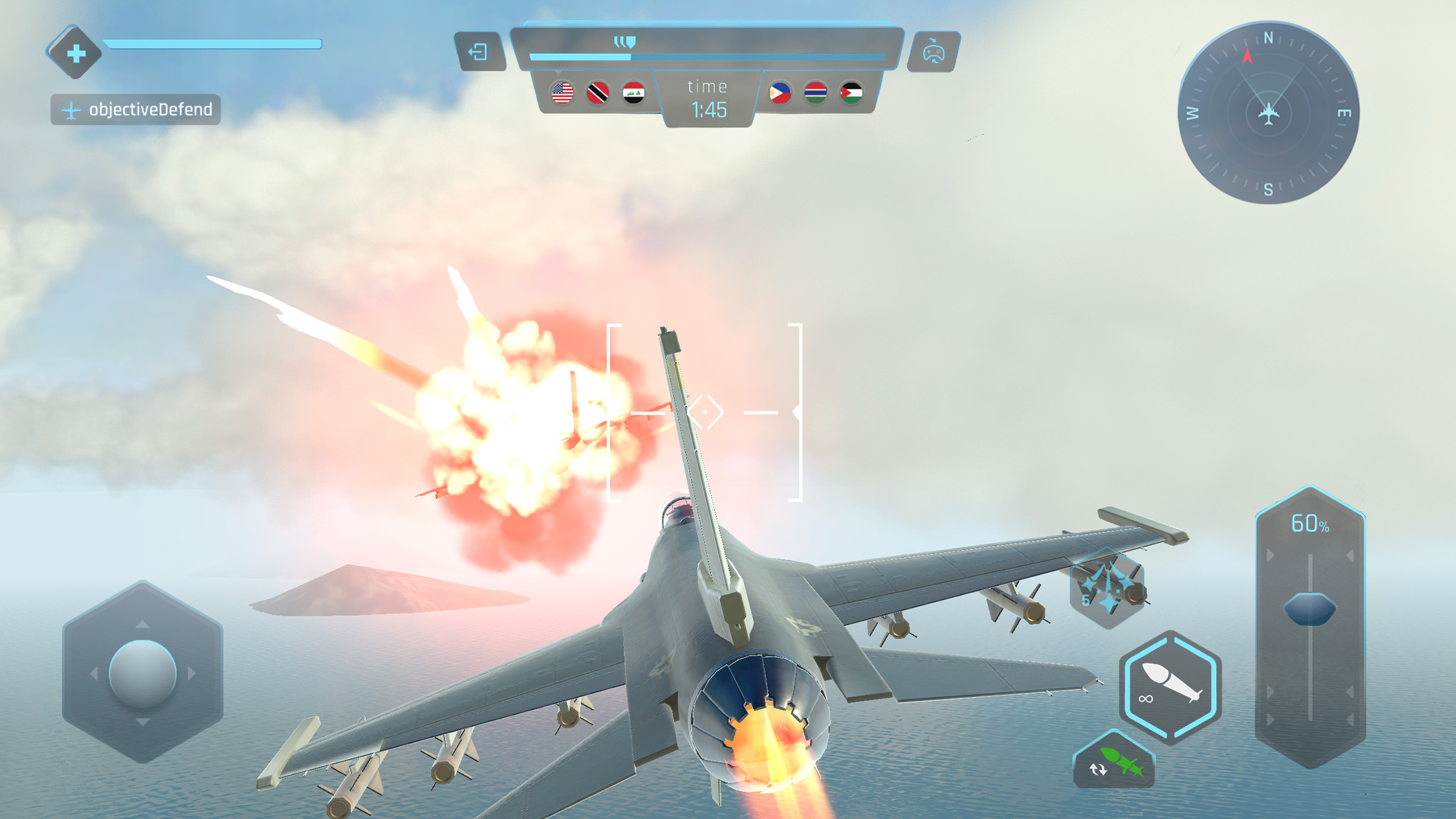اسکرین شات 5 بازی Sky Warriors: Airplane Games