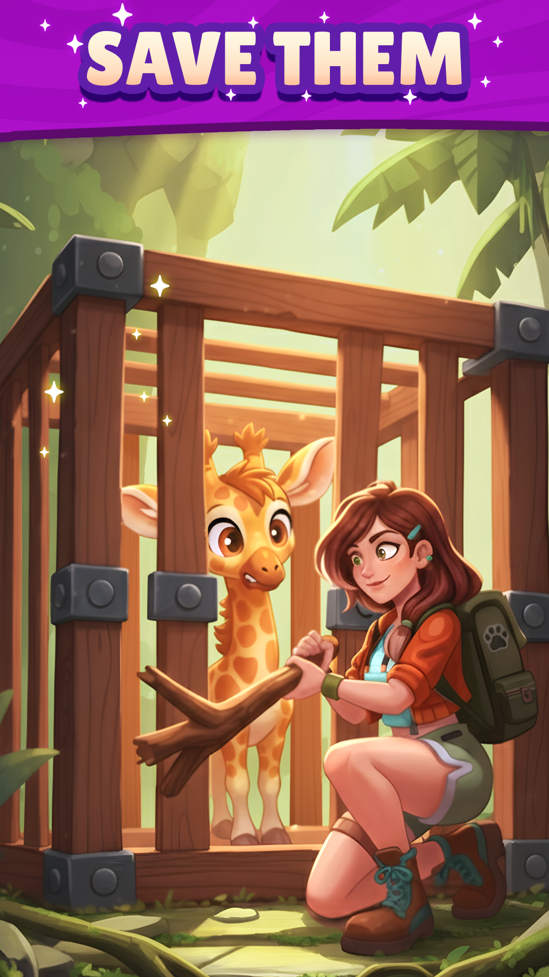 اسکرین شات 2 بازی Paradise Paws: Merge Animals