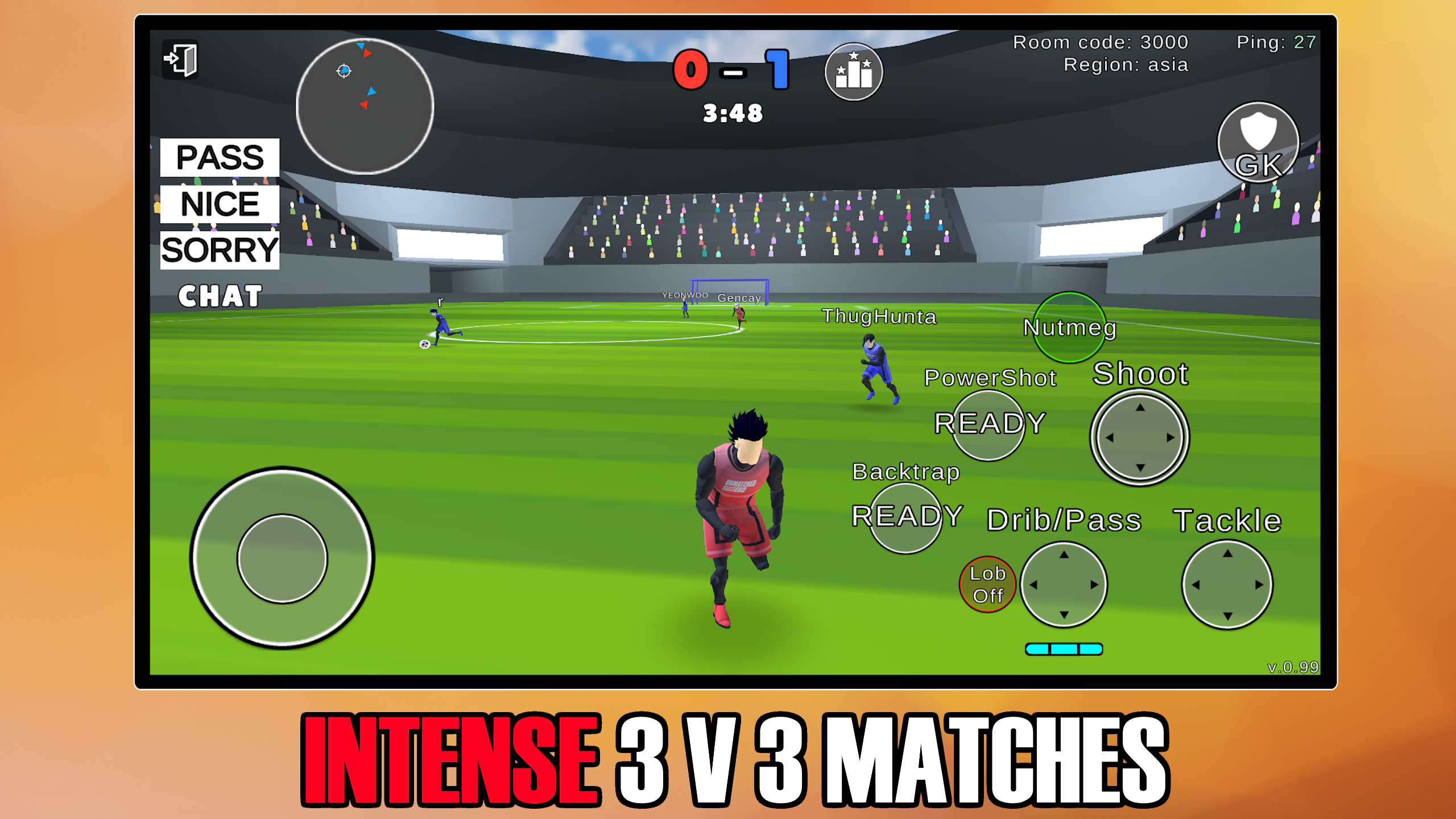 اسکرین شات 1 بازی Unmatched Ego 2 - Soccer 3 v 3