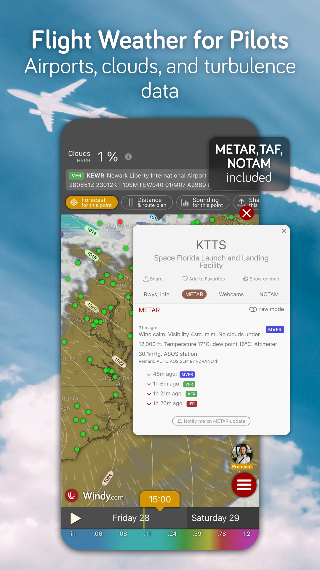 اسکرین شات 6 برنامه Windy.com - Weather Forecast