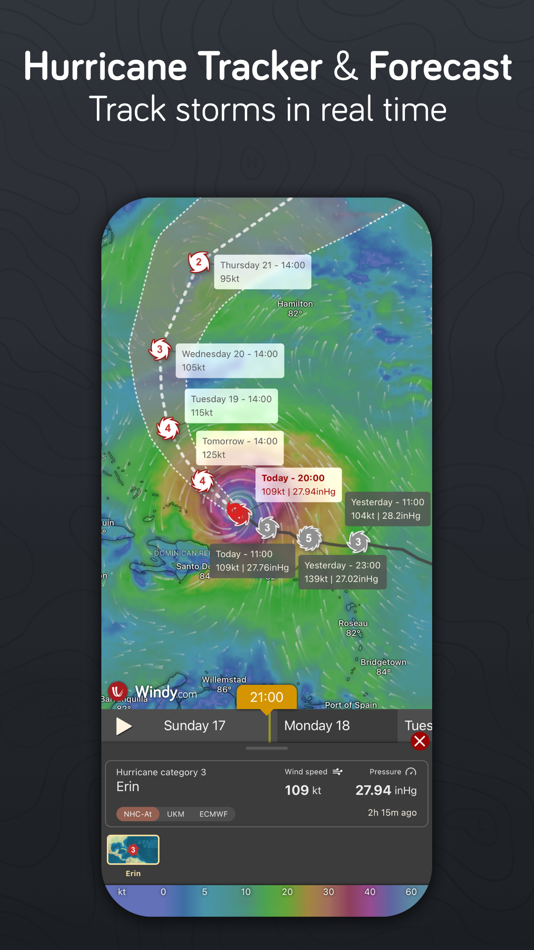 اسکرین شات 5 برنامه Windy.com - Weather Forecast
