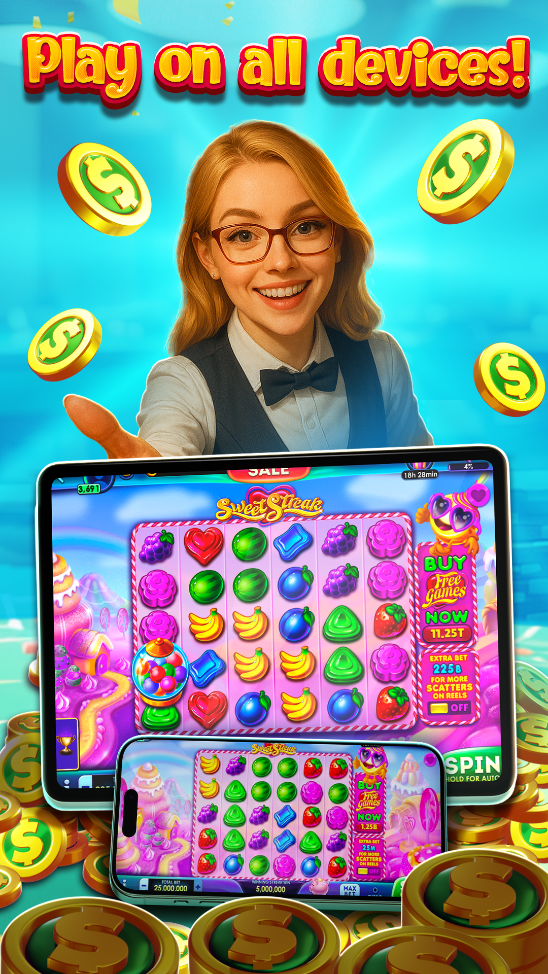 اسکرین شات 8 بازی Lucky Time Slots Casino Games