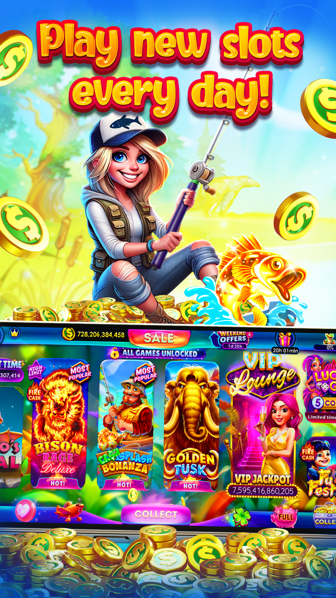 اسکرین شات 7 بازی Lucky Time Slots Casino Games